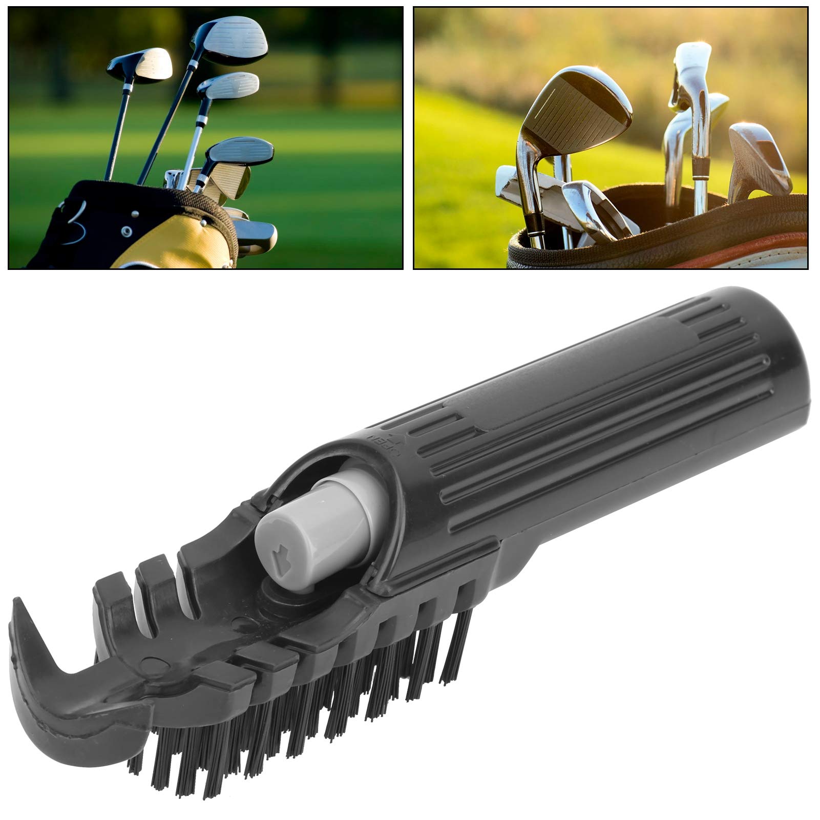 Club Spray Brush with Detachable Bottle - ABS Handle Durable Cleaning Brush for Golf Clubs | Perfect for Golf Lovers & Game Equipment Maintenance