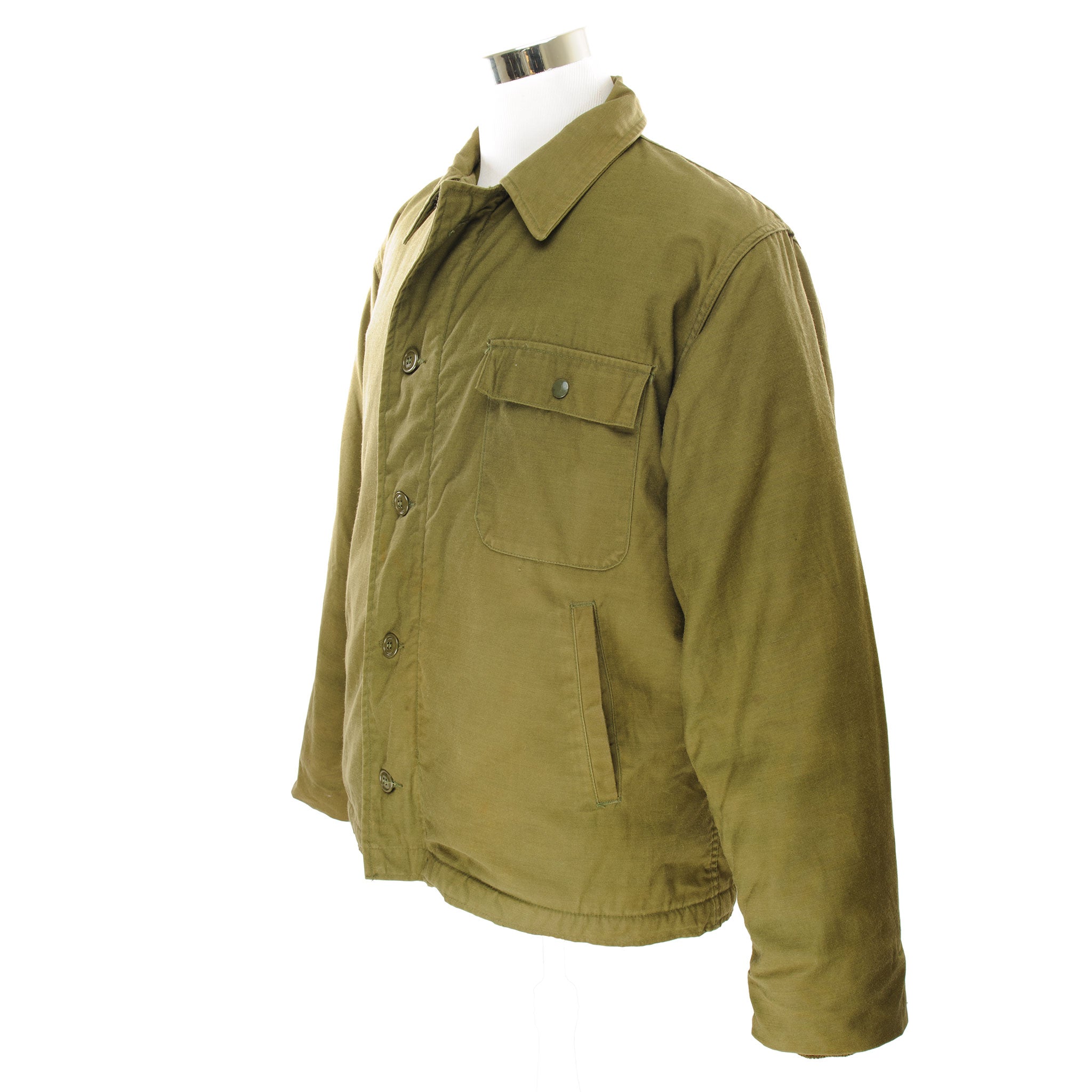 Vintage US Navy A-2 Deck Jacket Cold Weather 1986 - Size Large (42-44) | Authentic Military Outerwear for Winter & Outdoor Activities