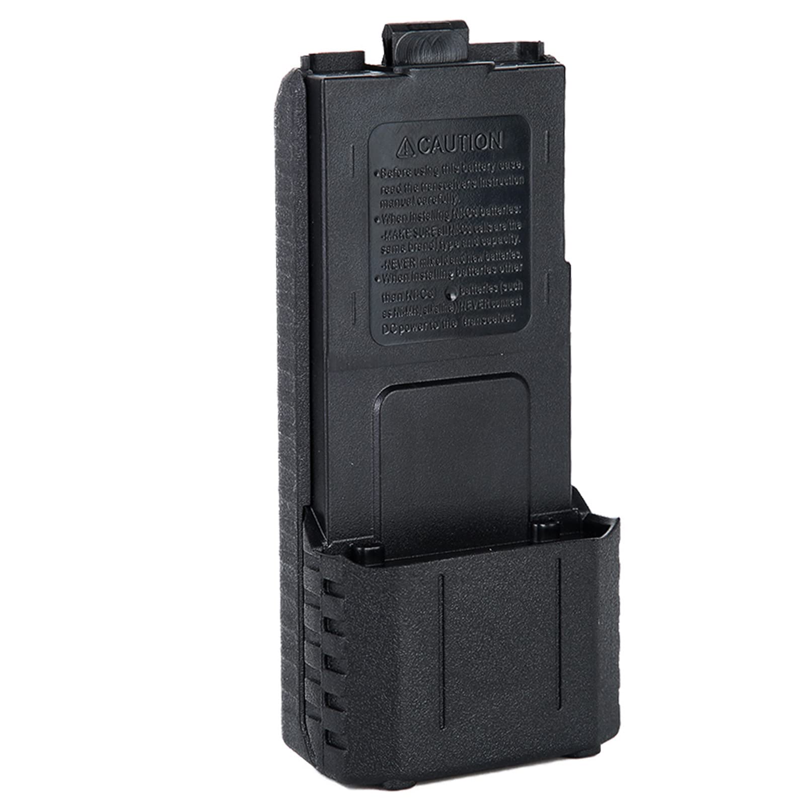 Baofeng UV5R Extended Battery Box with 6 AA Battery Tester - Compatible with UV5R, UV5RE, UV5RA Walkie Talkies - Perfect for Outdoor Adventures, Emergency Communication, and Hiking
