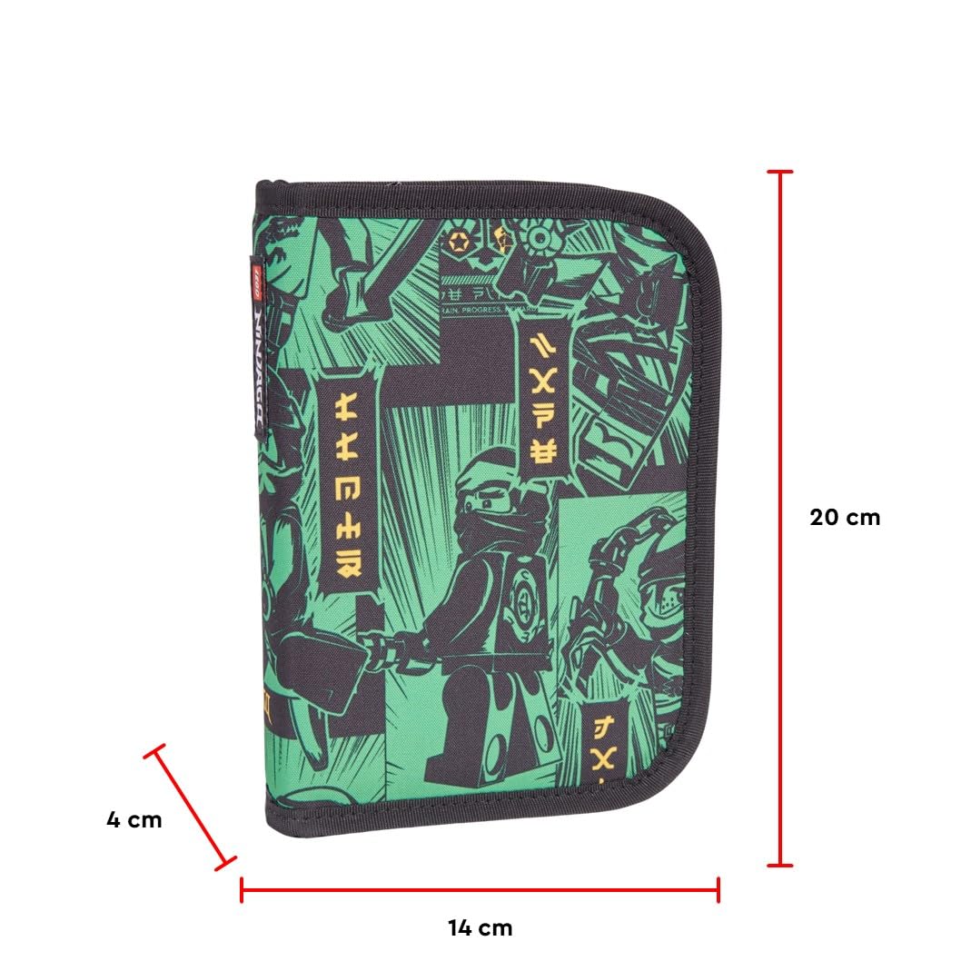 SKANDO BAGS Lego NINJAGO Backpack Set for Boys & Girls from 1st Grade (6 Years Old) - 6-Piece School Essentials: Backpack, Pencil Case (Pre-filled), Gym Bag, Small Backpack, Wallet & Sports Bag - Green | Perfect for School, Travel & Outdoor Activities