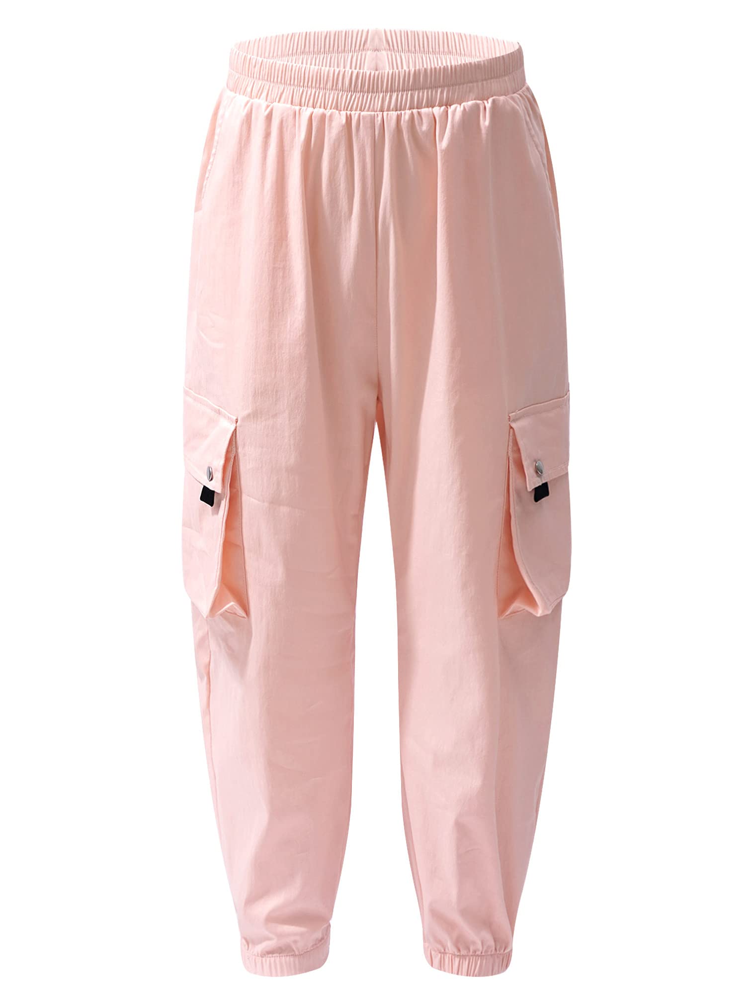 EasyForever Girls Cargo Pants - Streetwear Hip Hop Dance Joggers, Baggy Athletic Sweatpants with Pockets for Casual Wear | Perfect for School, Gym, and Everyday Fashion