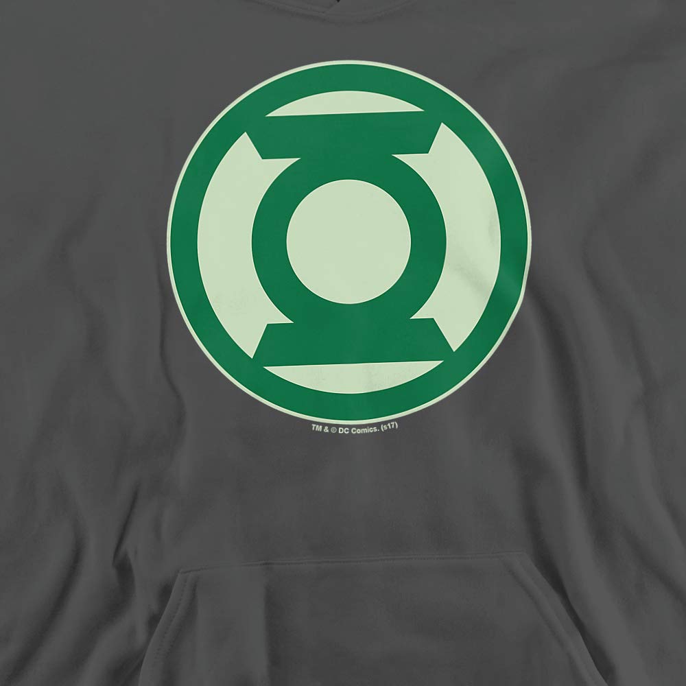 Trevco Green Lantern Symbol Unisex Youth Pullover Hoodie - Superhero Costume & Casual Wear for Kids & Teens
