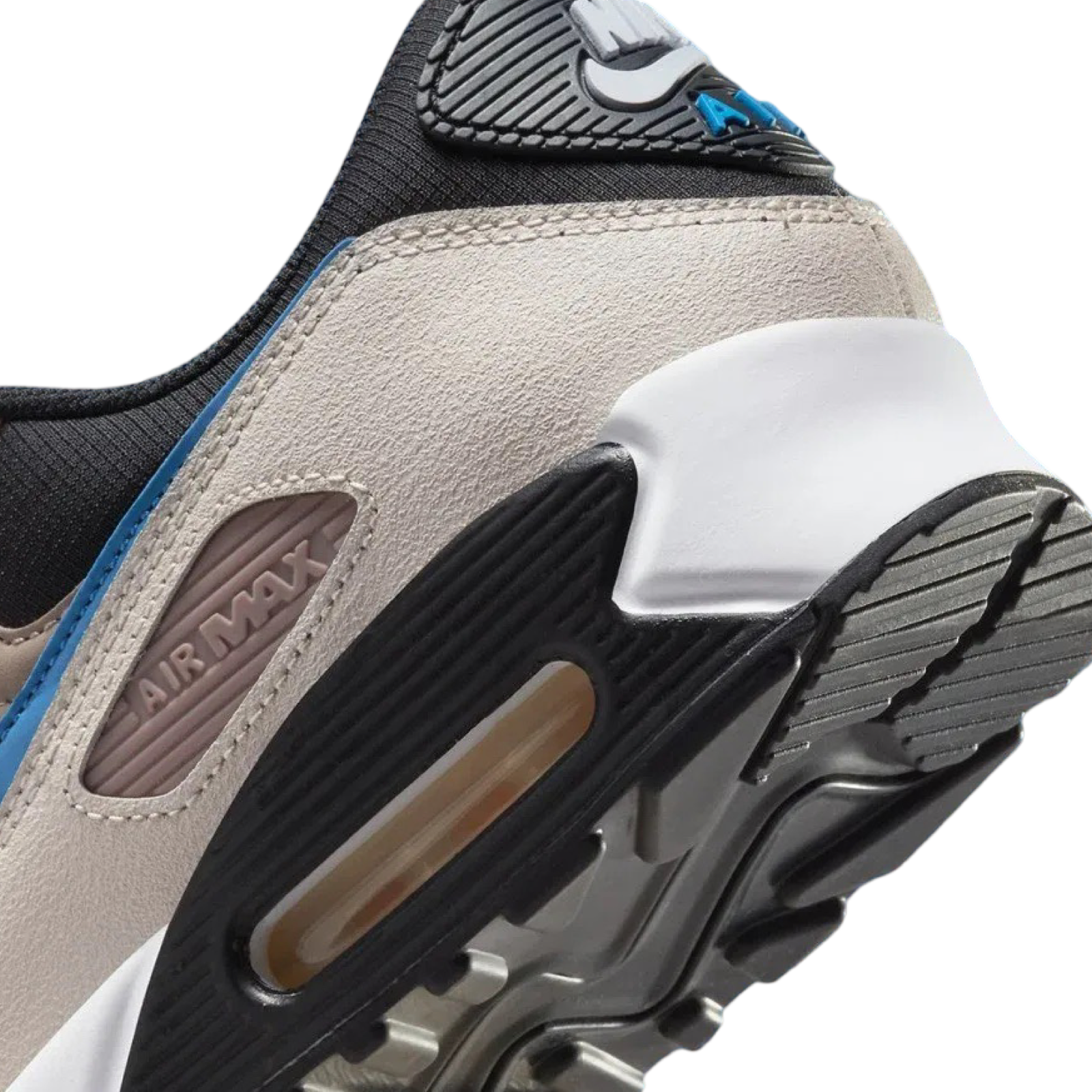 Nike Air Max 90 Running Shoes - Men's Malt Blue Slate Black Taupe Haze Sneakers for Casual Wear, Gym & Street Fashion