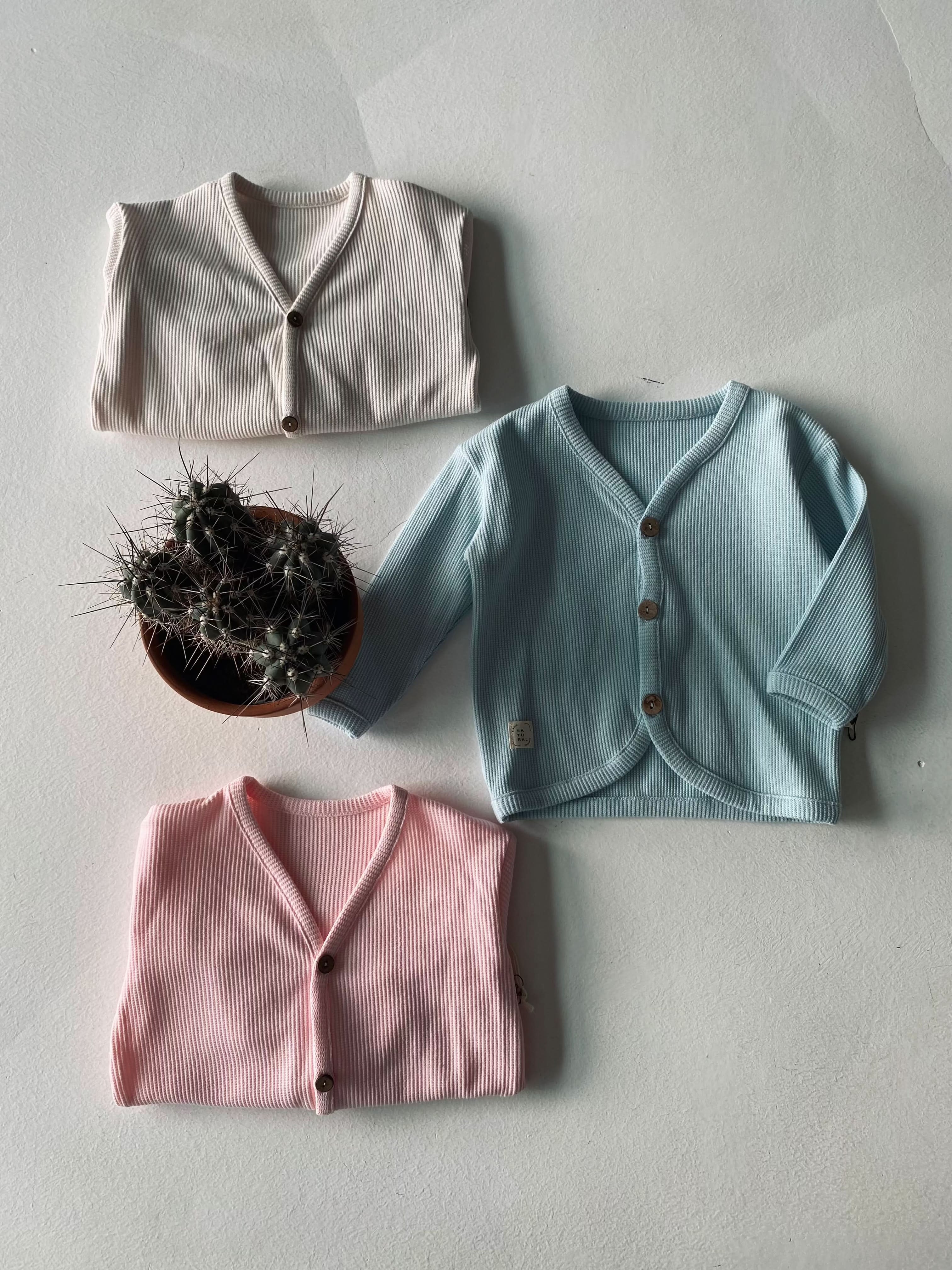 Unisex Button Detail Baby Cardigan - Soft Knit Sweater for Newborns & Toddlers - Perfect for Family Photos, Baby Showers & Cozy Outings