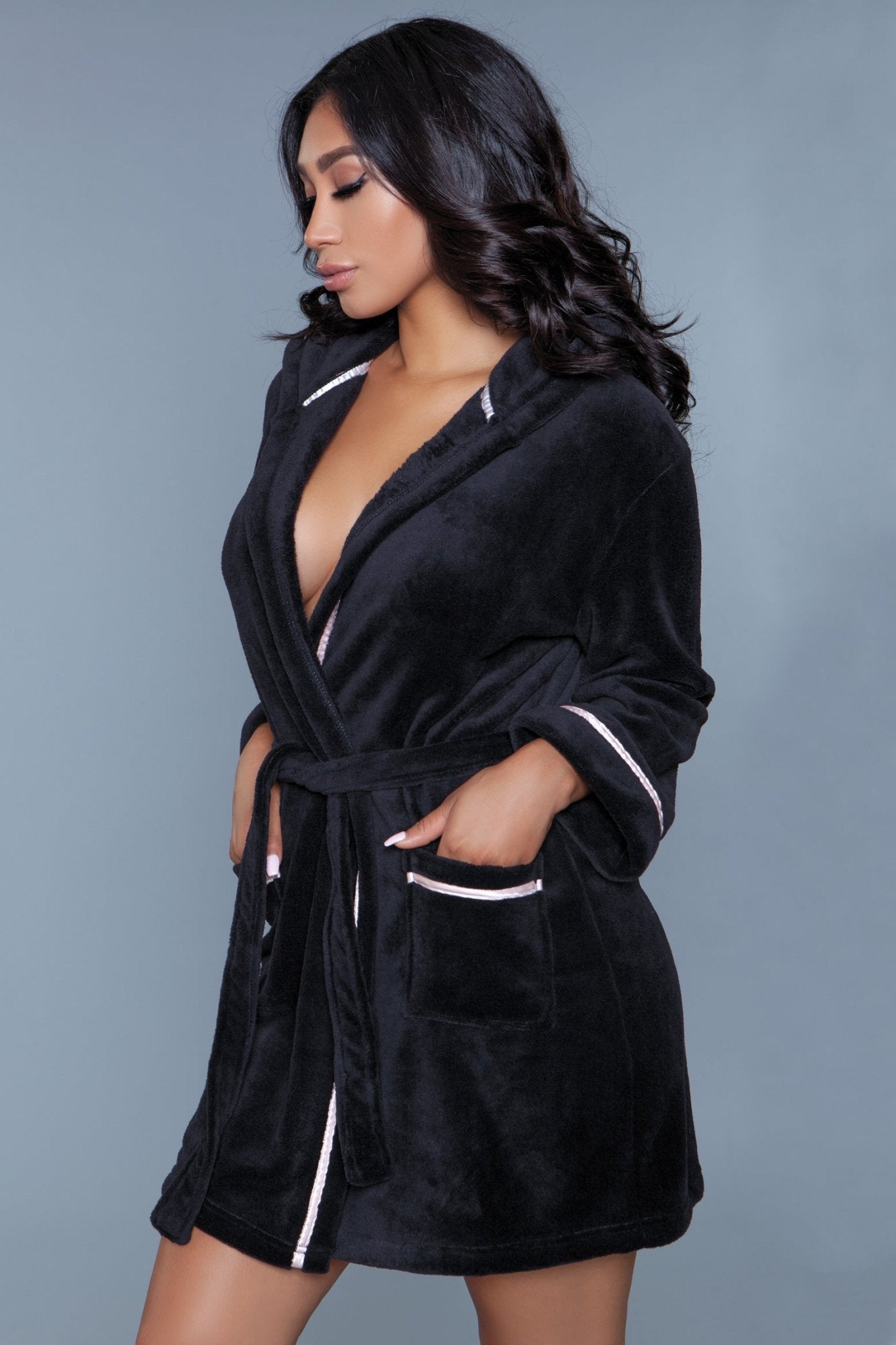 BeWicked Women's Alyssa Robe 1966 - Sexy Lingerie Robe for Women, Plus Size Lace Kimono Robe - Perfect for Boudoir, Bridal Shower, Honeymoon & Romantic Nights