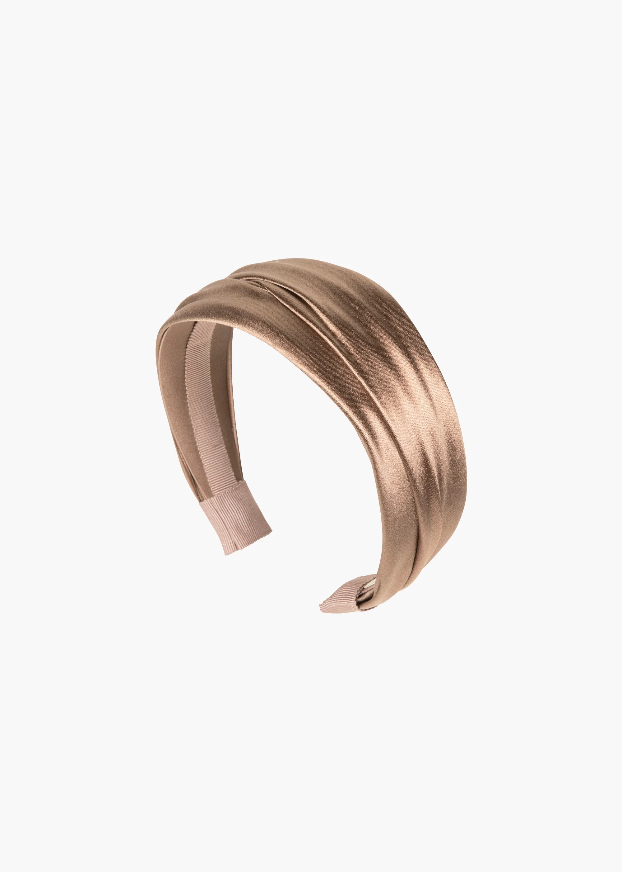 Natasha Headband for Women - Soft Stretchy Knit Hair Band - Cappuccino Brown - Perfect for Yoga, Running, and Everyday Wear