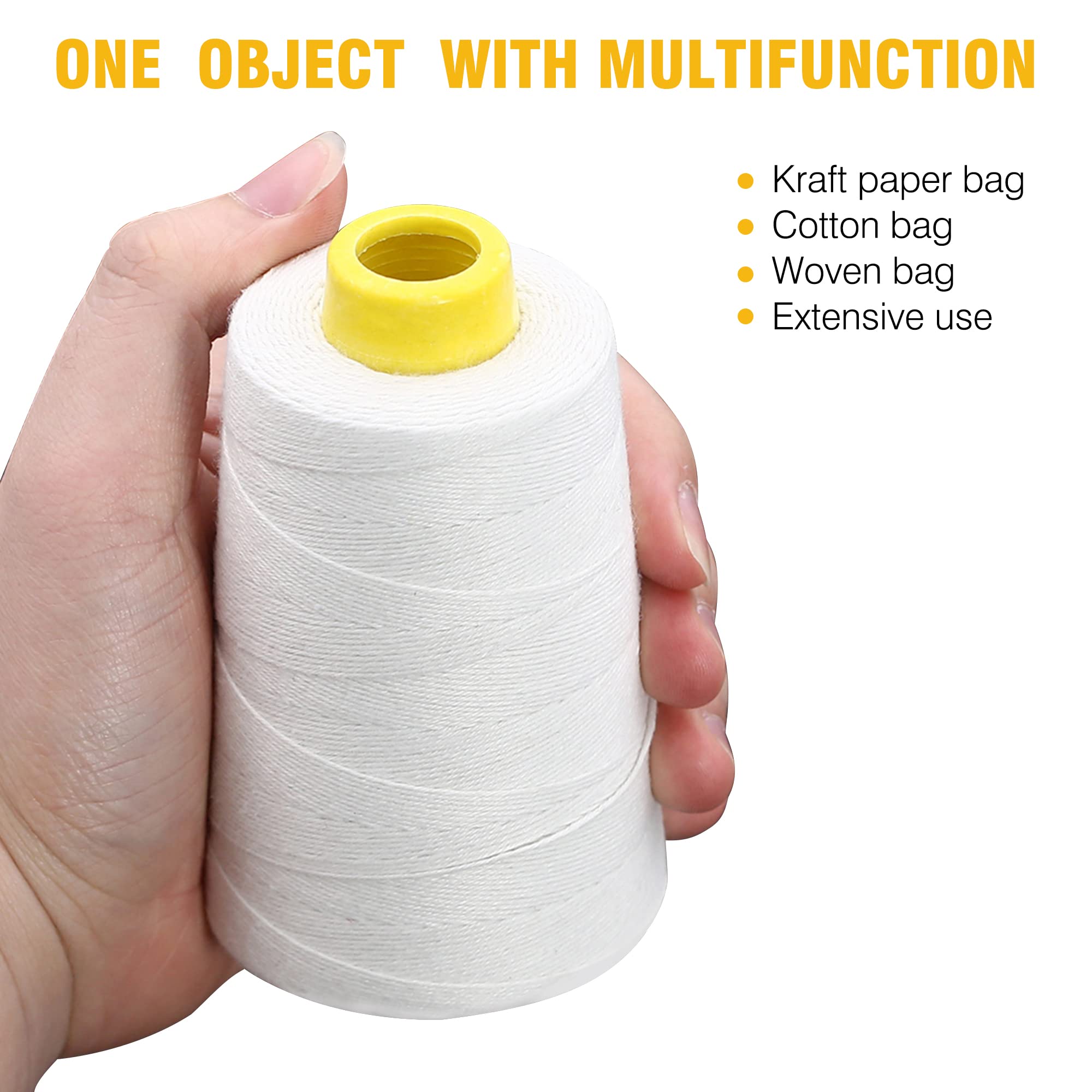 Portable Cordless Bag Sealer Machine with Backup Battery & Sewing Threads - Ideal for Packaging, Shipping, and Home Use