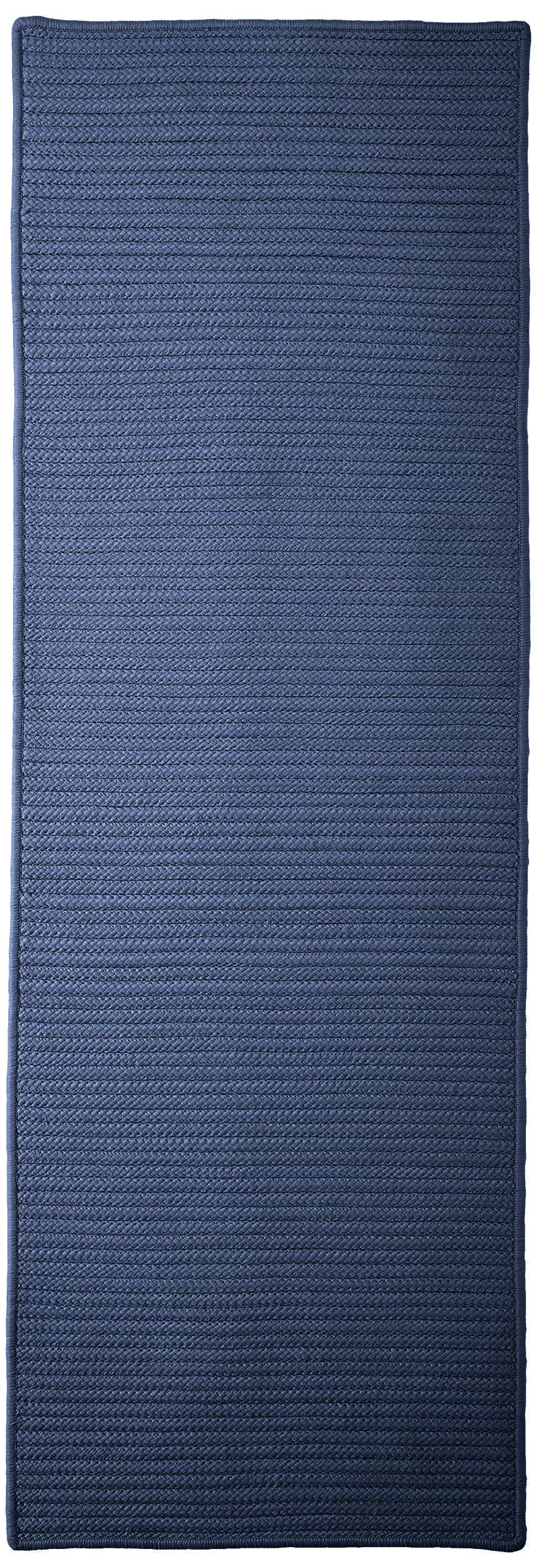 Simply Home Solid Navy Runner Rug 2' x 6' - Non-Slip Hallway Carpet for Entryway, Kitchen, Bathroom & High Traffic Areas