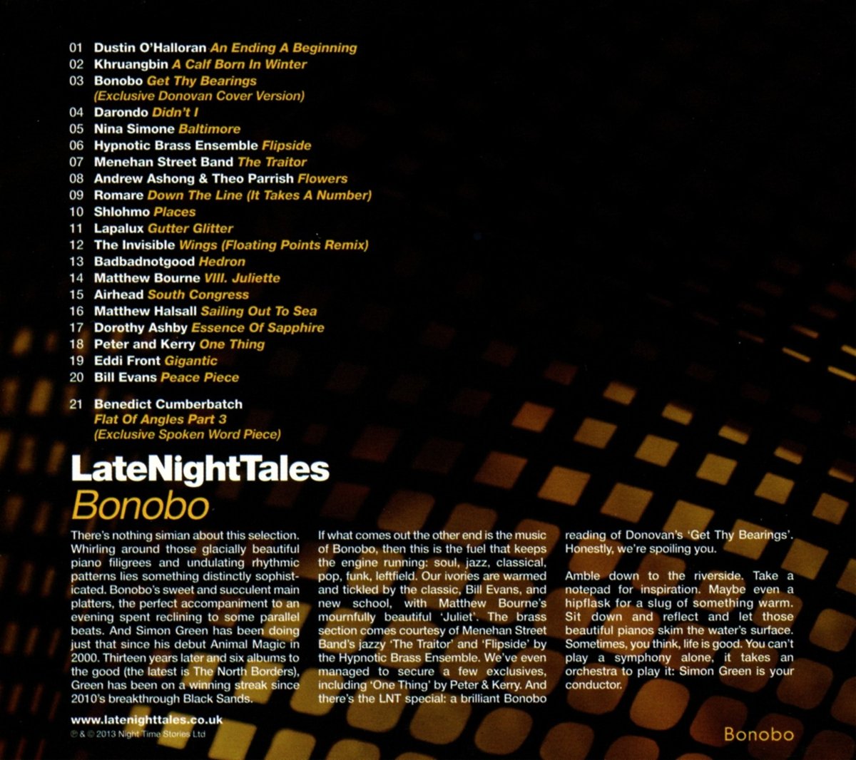 Late Night Tales: Bonobo - Chillout & Electronic Music Album for Relaxation, Study & Nighttime Vibes