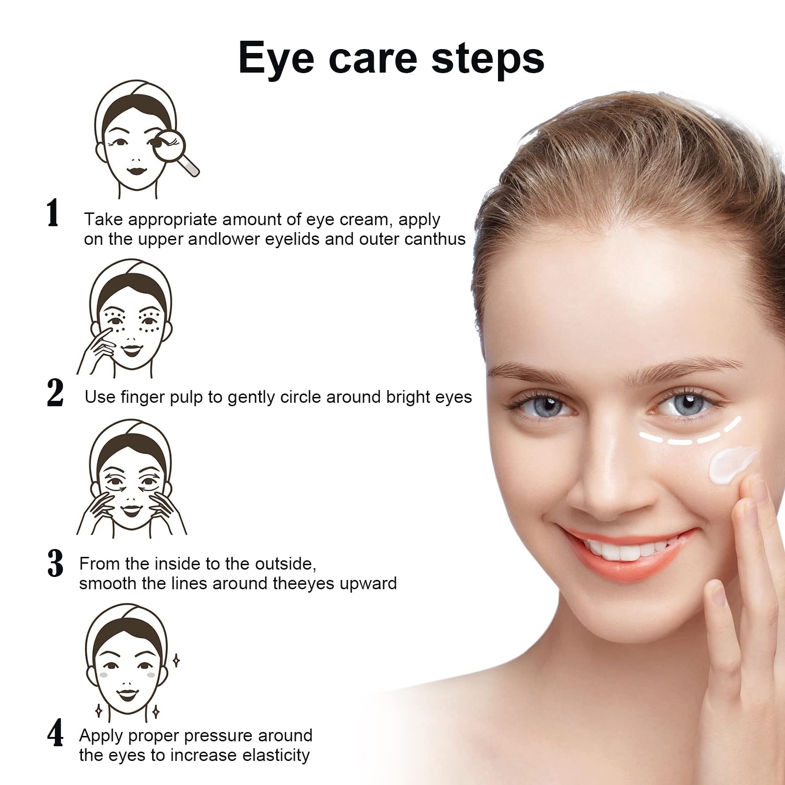 2PCS Verfons Firming Eye Cream - Anti Aging Eye Bag Treatment, Instant Remove Dark Circles & Wrinkles | Snake Venom Formula for Puffy Eyes & Fine Lines | Perfect for Morning Routine & Night Care