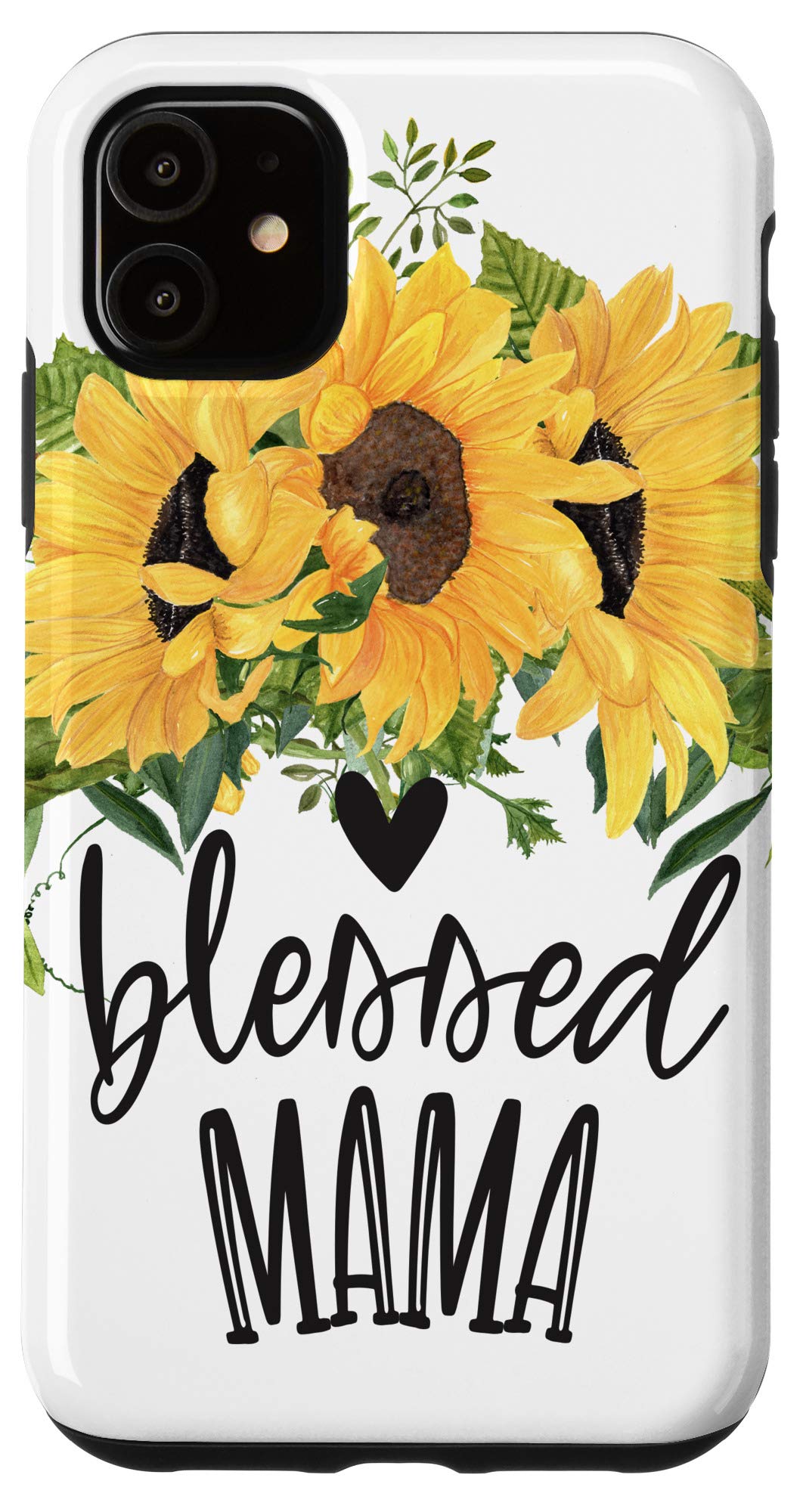 iPhone 11 Floral Sunflower Phone Case - Protective Cover for Women & Mom - Perfect Mother's Day Gift - Ideal for Daily Use, Work & Travel