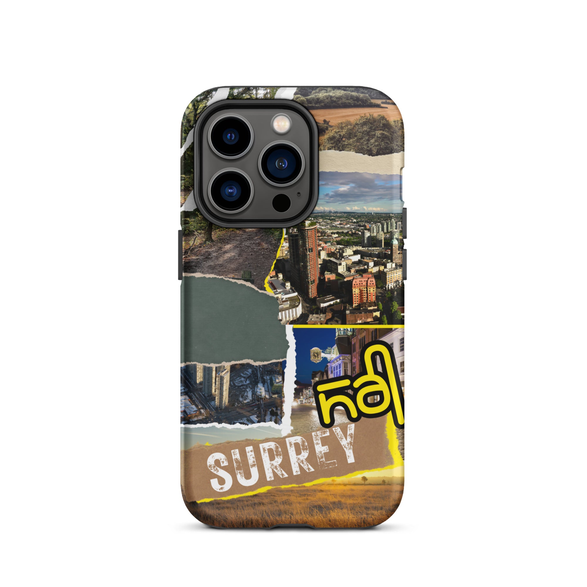 Premium Surrey Collage iPhone Case - Durable Protective Cover with Stylish Design for iPhone [Model] - Perfect for Everyday Use, Travel & Gifting