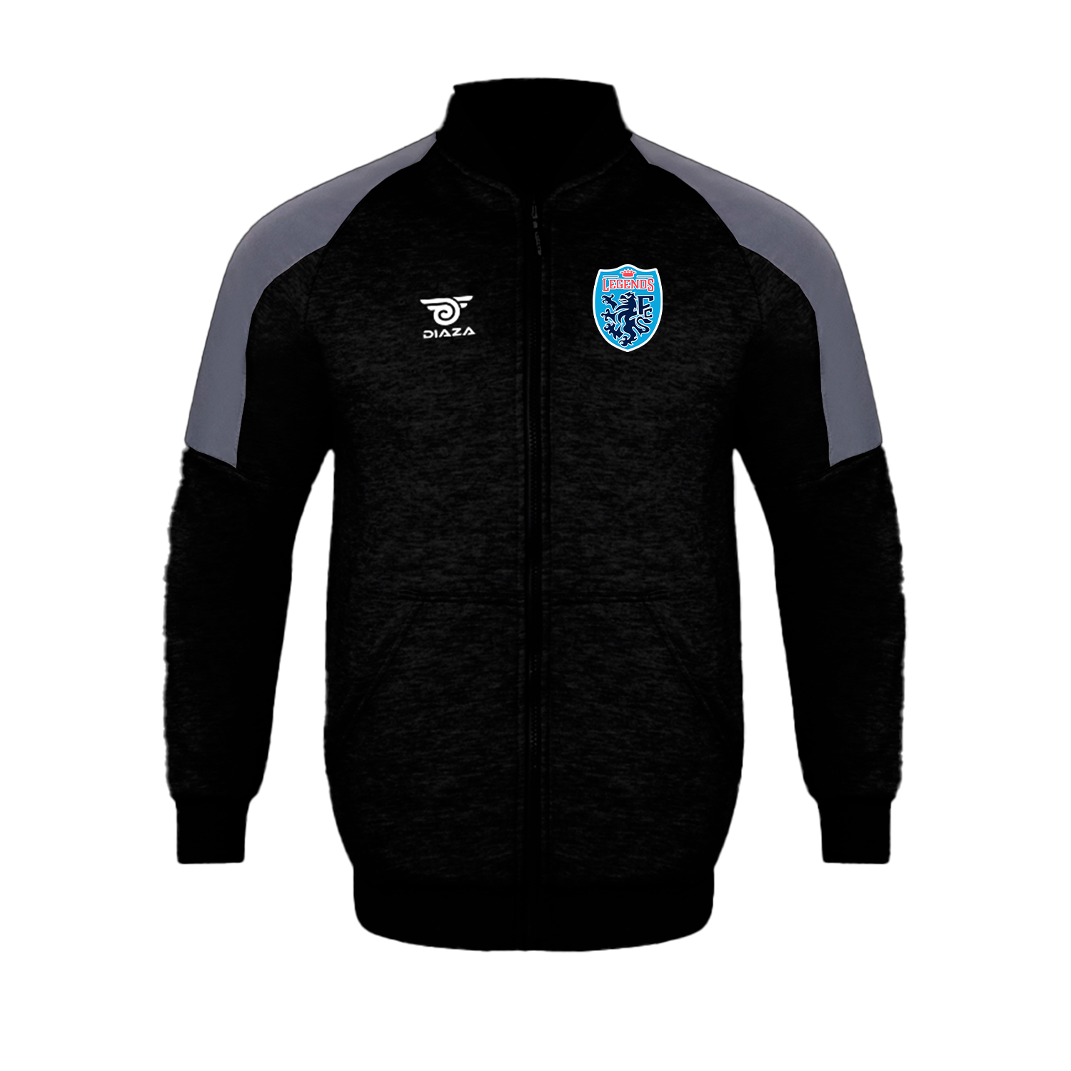 Legends FC Vintage Jacket Black - Retro Soccer Jacket for Men & Women - Perfect for Football Fans, Streetwear & Casual Outfits