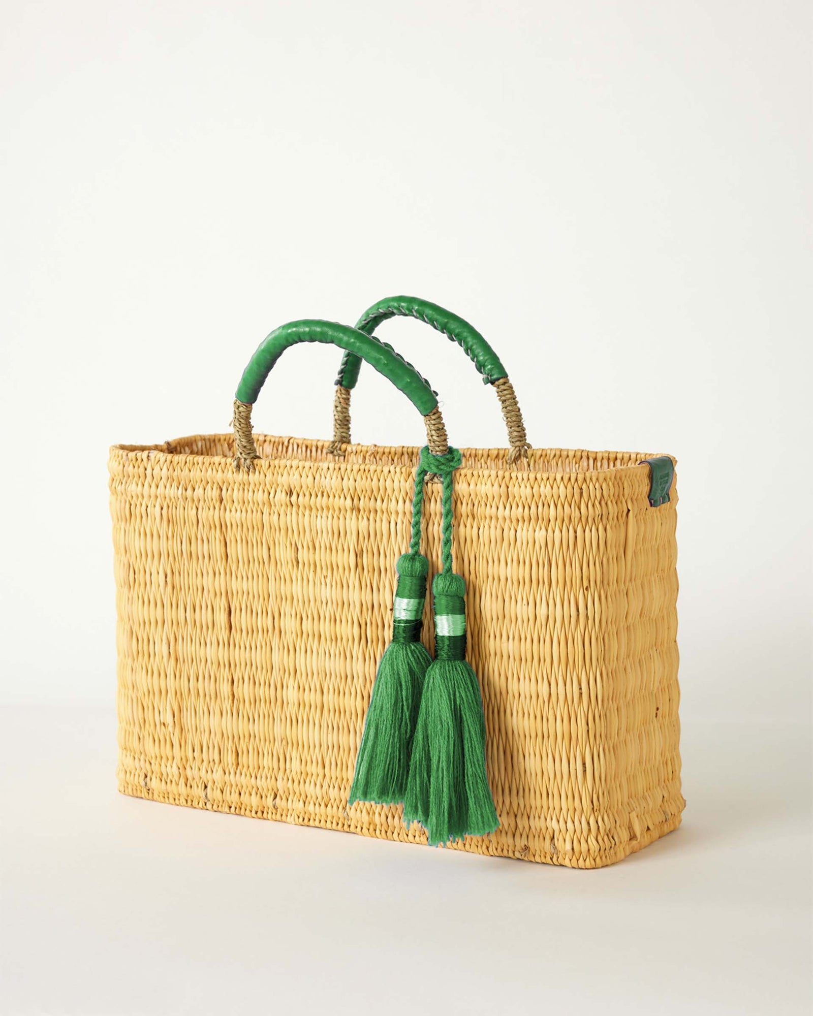 Stylish Medina Medium Market Bag with Tassel - Eco-Friendly Cotton Tote for Grocery Shopping, Beach, and Farmers Market - Trendy Bohemian Handbag for Women