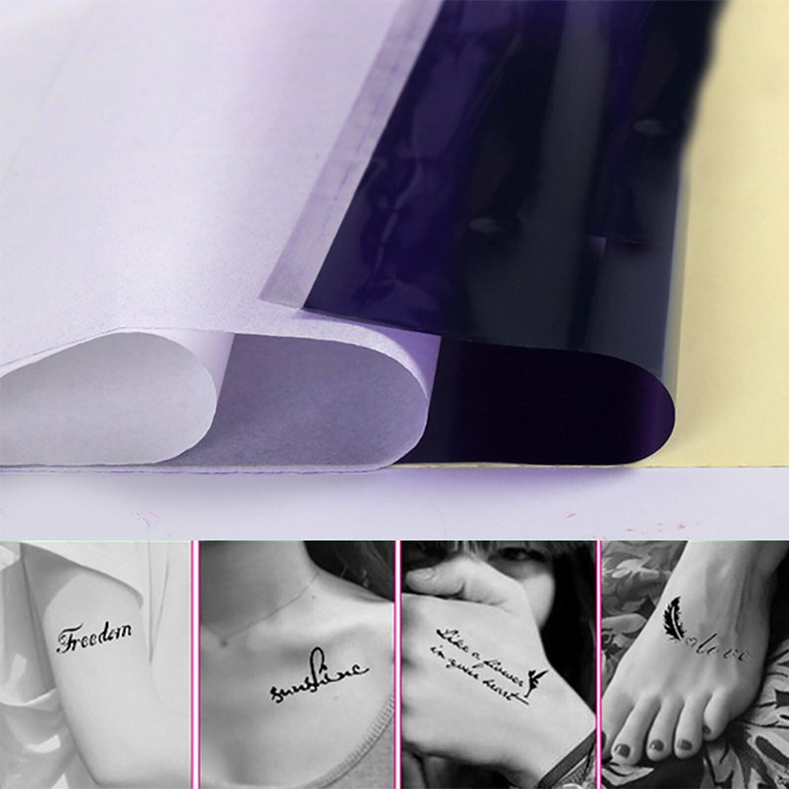 100 Sheets Tattoo Stencil Transfer Paper - Thermal Carbon Tracing Copier for Professional Tattoo Artists - Perfect for Tattoo Design Transfer and Practice (Ideal for Tattoo Studios, Home Practice & Apprentice Training)