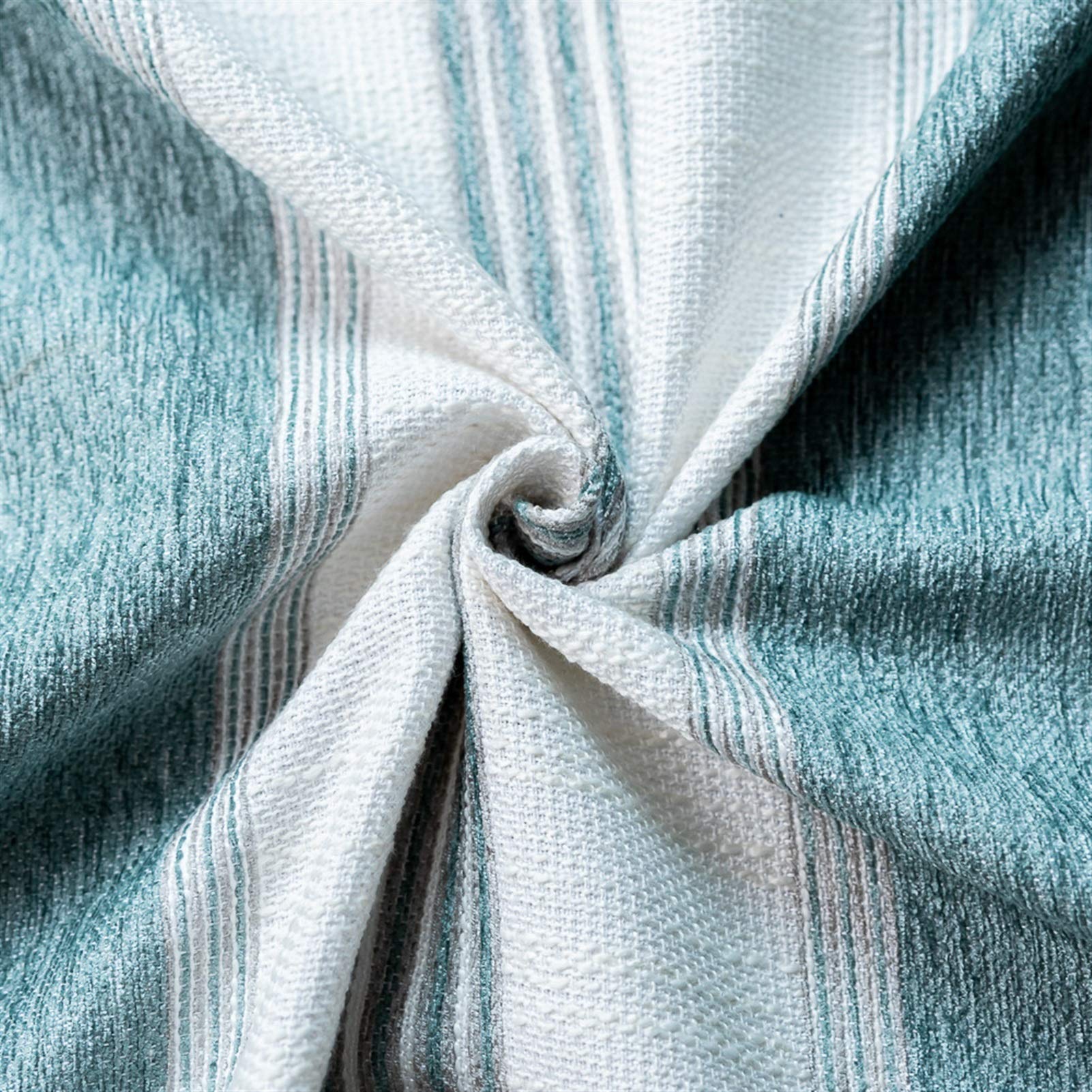 Premium Nordic Tassel Christmas Tablecloth - Thick Cotton Linen Blend with Elegant Green & Blue Stripes, Dustproof Lace Trim - Perfect for Holiday Dining, Party Decor, and Festive Home Decorations