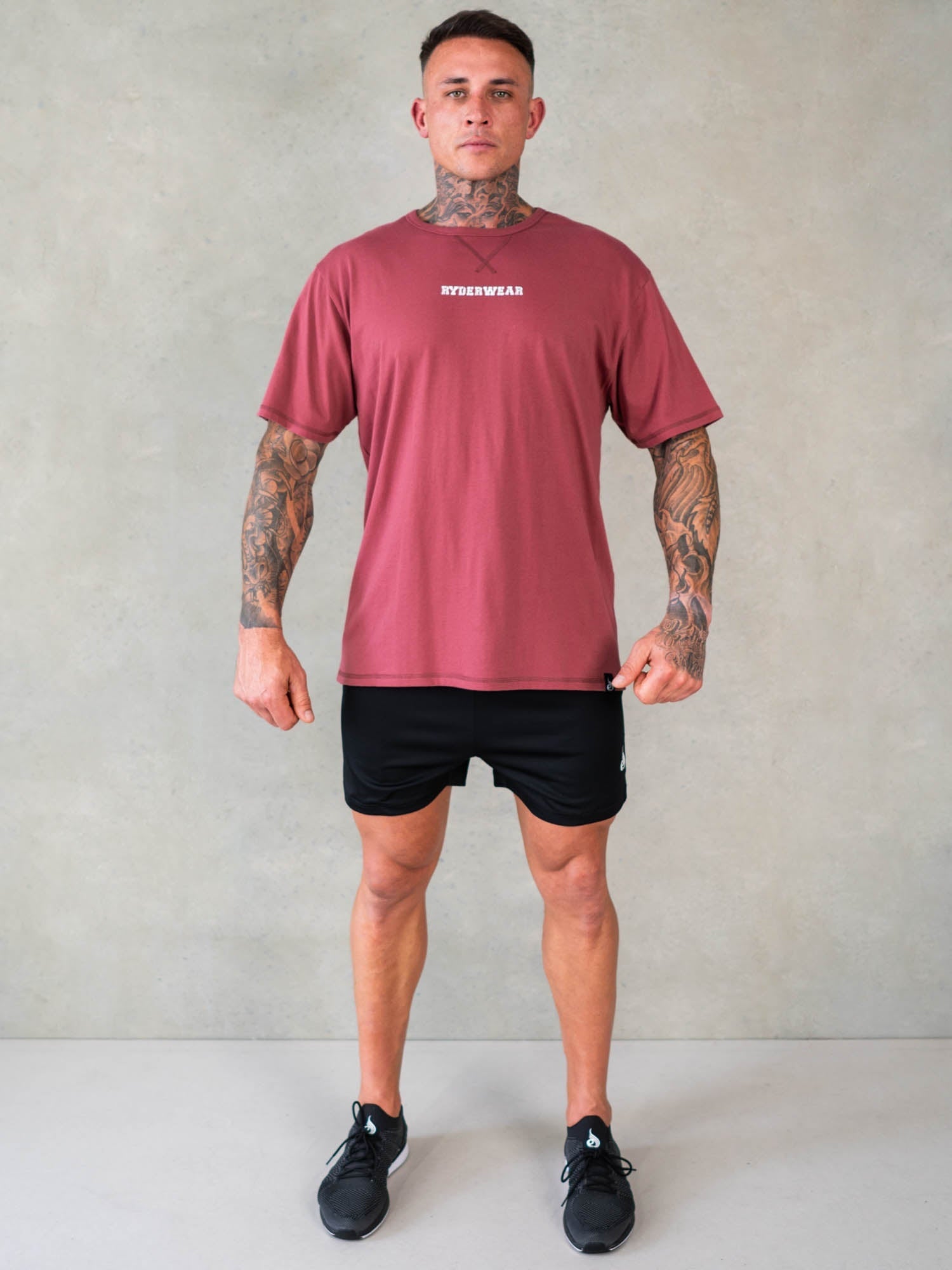 Octane T-Shirt - Red Oxide Color | Comfortable & Stylish Men's Tee for Casual Wear, Gym, and Everyday Outfits