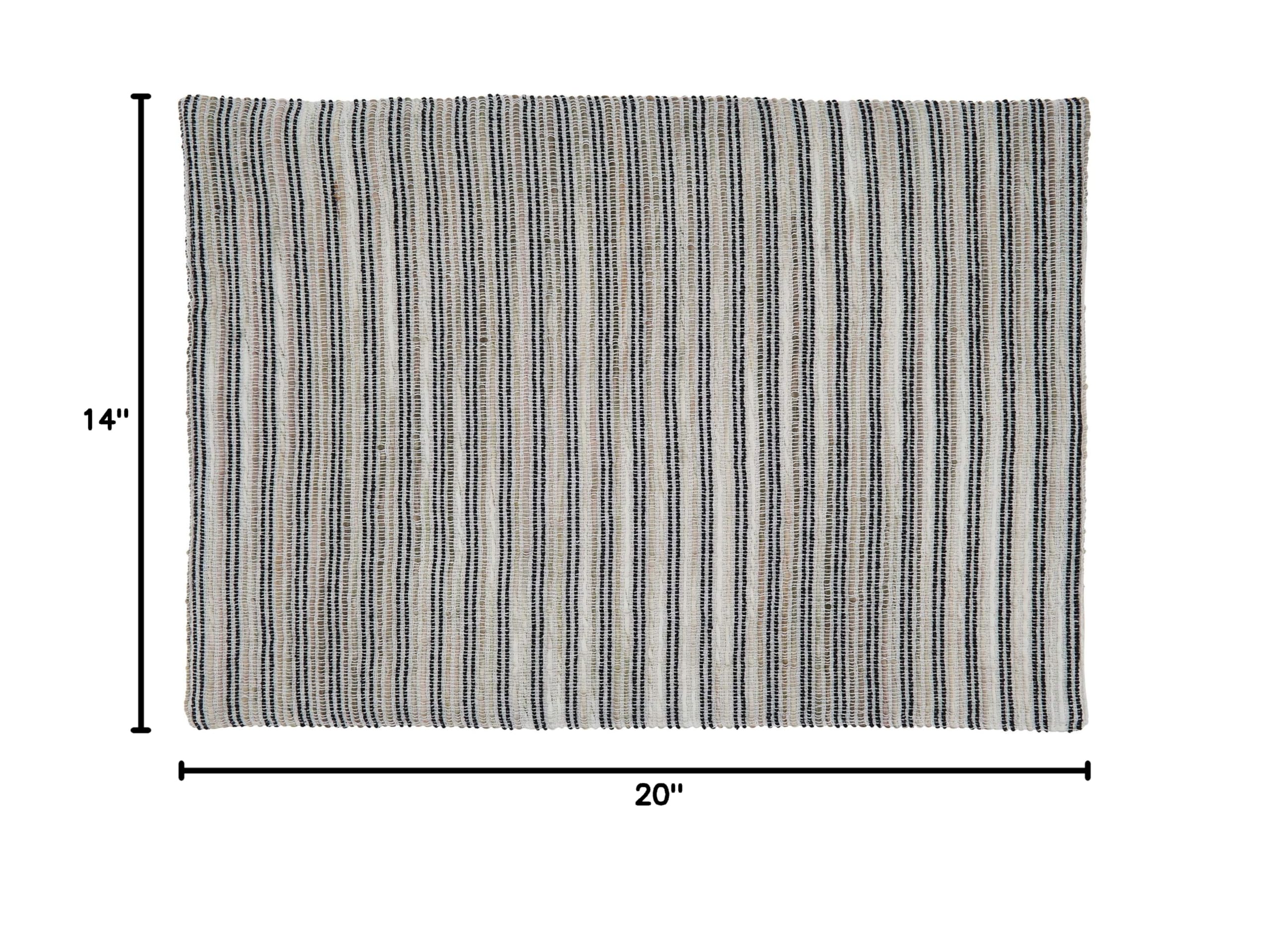 Premium Corded Line Placemats Set of 4 - Elegant Table Decor for Dining Room, Kitchen, and Party Settings - Durable & Stylish Place Mats for Everyday Use and Special Occasions