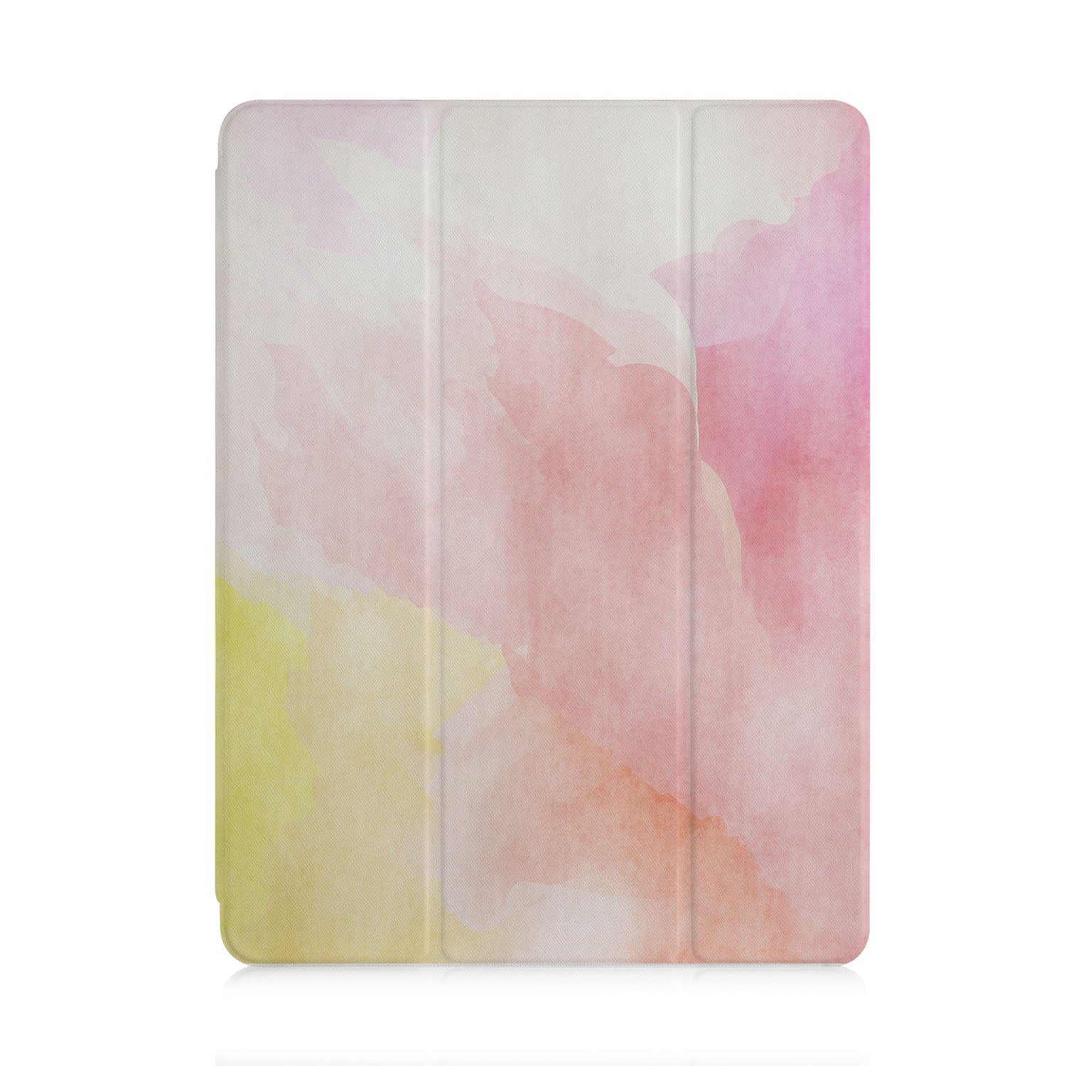 Premium iPad Trifold Case with Abstract Watercolor Splash Design - Slim Protective Cover for iPad Air/Pro (6th/5th/4th Gen) - Perfect for Work, Travel & Home Use