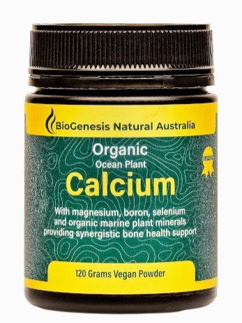 Biogenesis Ocean Plant Calcium Powder - Pure Marine Algae Calcium Supplement for Bone Health & Strength - Ideal for Daily Nutrition & Wellness Support