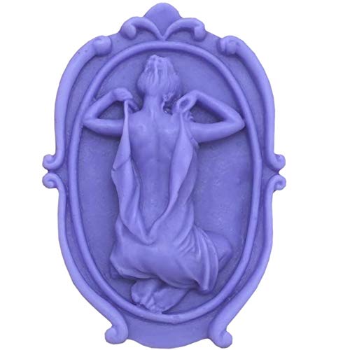 Premium Silicone Soap Molds for Women - Elegant Bathing Lady Design DIY Handmade Soap Making Kit - Ideal for Crafting, Bath Bombs, Candle Making & Home Spa Gifts