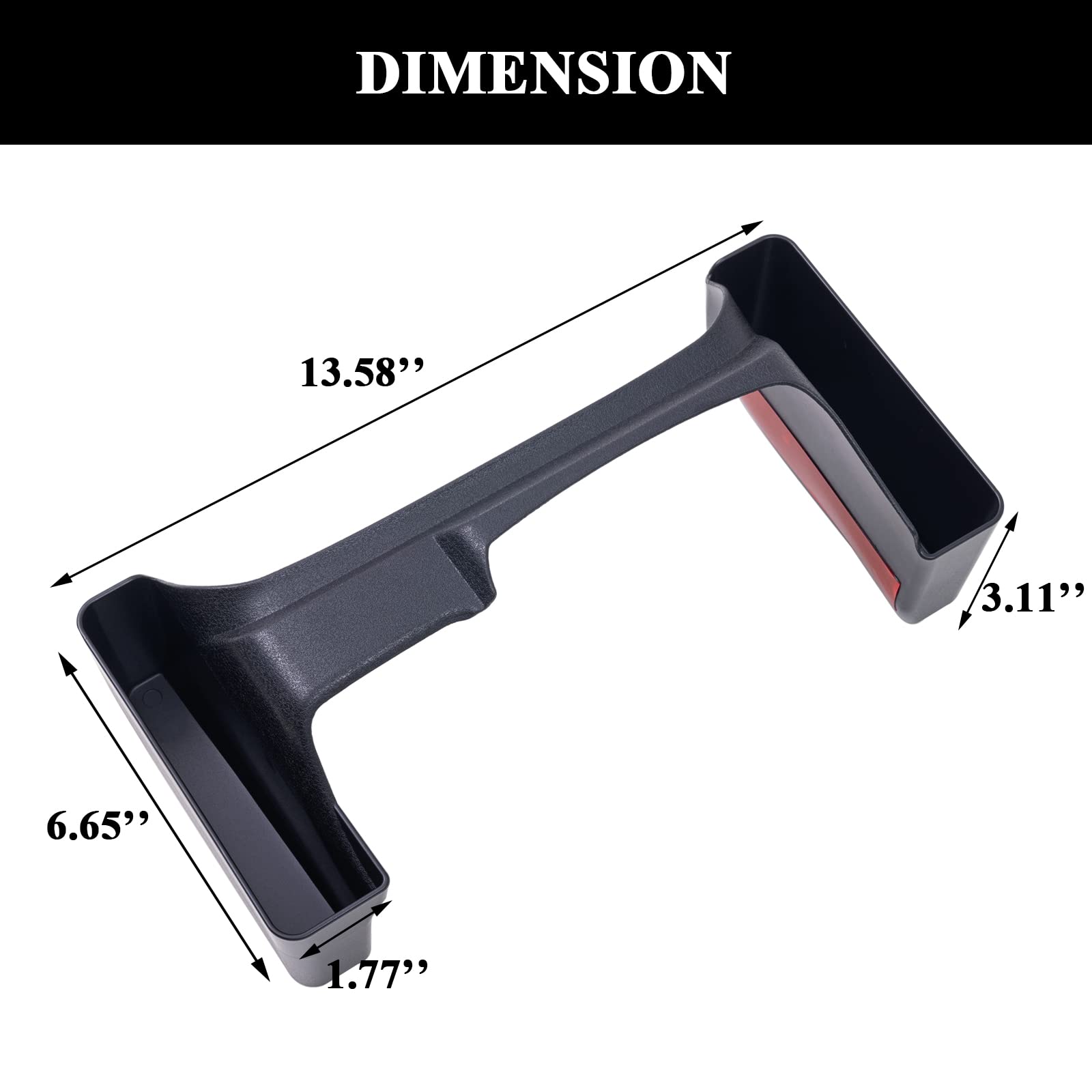 Jeep Wrangler JL/JLU & Gladiator JT Center Console Organizer Tray - Compatible with 2018-2022 Models | Gear Shift & Armrest Storage Box | Perfect for Road Trips & Off-Road Adventures