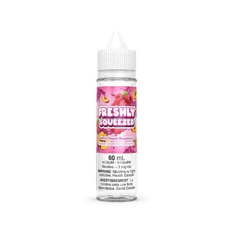 Premium White Peach Raspberry E-Liquid - 60mL Freshly Squeezed Vape Juice for Refillable Pods & Tanks | Sweet Fruity Flavor for All-Day Vaping | Ontario Made E-Juice