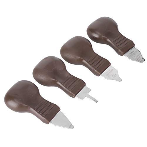 **4-Piece Metal & Plastic Brown Watch Pry Tool Set - Professional Wristwatch Repair Kit for Case Opening, Battery Replacement - Perfect for Watches, Laptops, Tablets & Cellphones (Ideal for Watchmakers & DIY Enthusiasts)**    *(Use Case: Essential for watch repairs, battery changes, and delicate electronics disassembly - great for professionals and hobbyists!)*