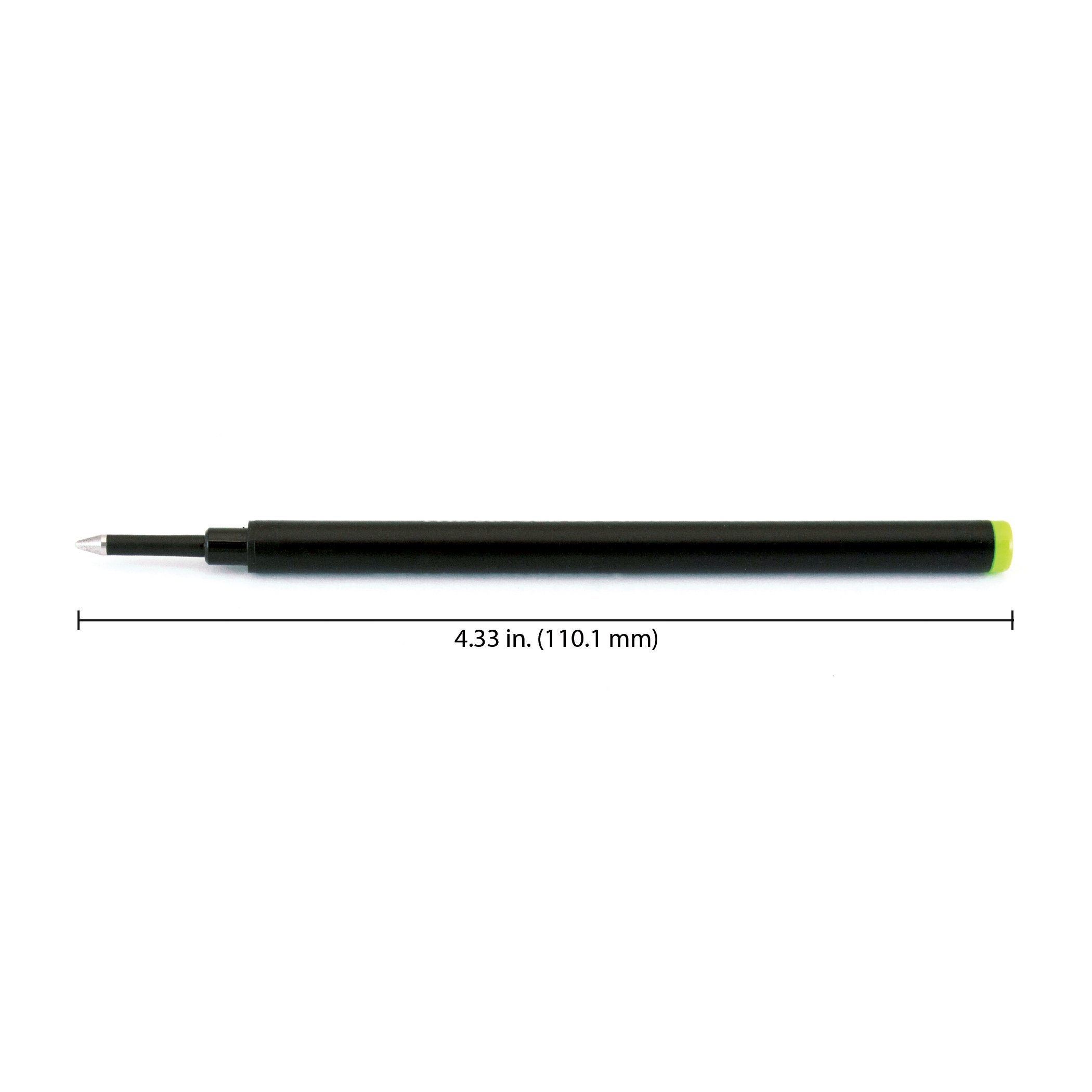 Monteverde Medium Rollerball Refill 6-Pack - Lime Green Ink for Smooth Writing - Compatible with Most Rollerball Pens - Perfect for Office, School & Note Taking (G233LG)