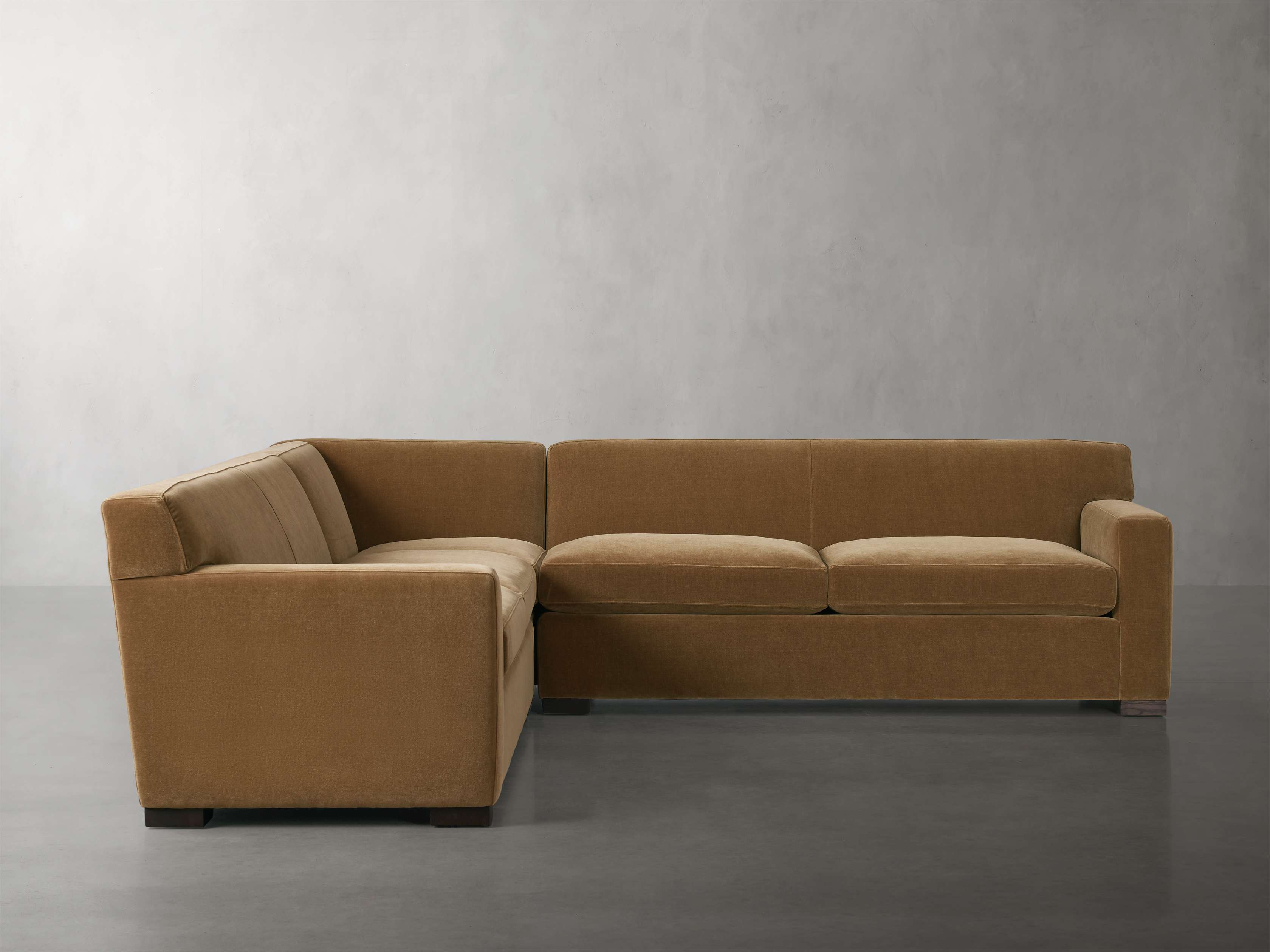 Bronte 3-Piece Corner Sectional Sofa Set - Modern L-Shaped Couch for Living Room, Family Room & Lounge Areas