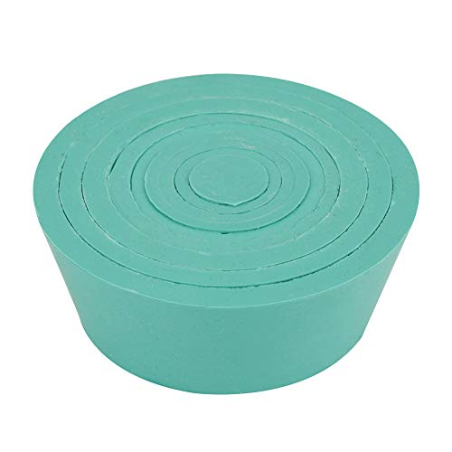 Lab Filtration Kit - Rubber Stopper Buchner Funnel with Filter Adapter Cones & Tapered Collar (Blue) - Perfect for Chemistry Experiments, Distillation, and Scientific Research