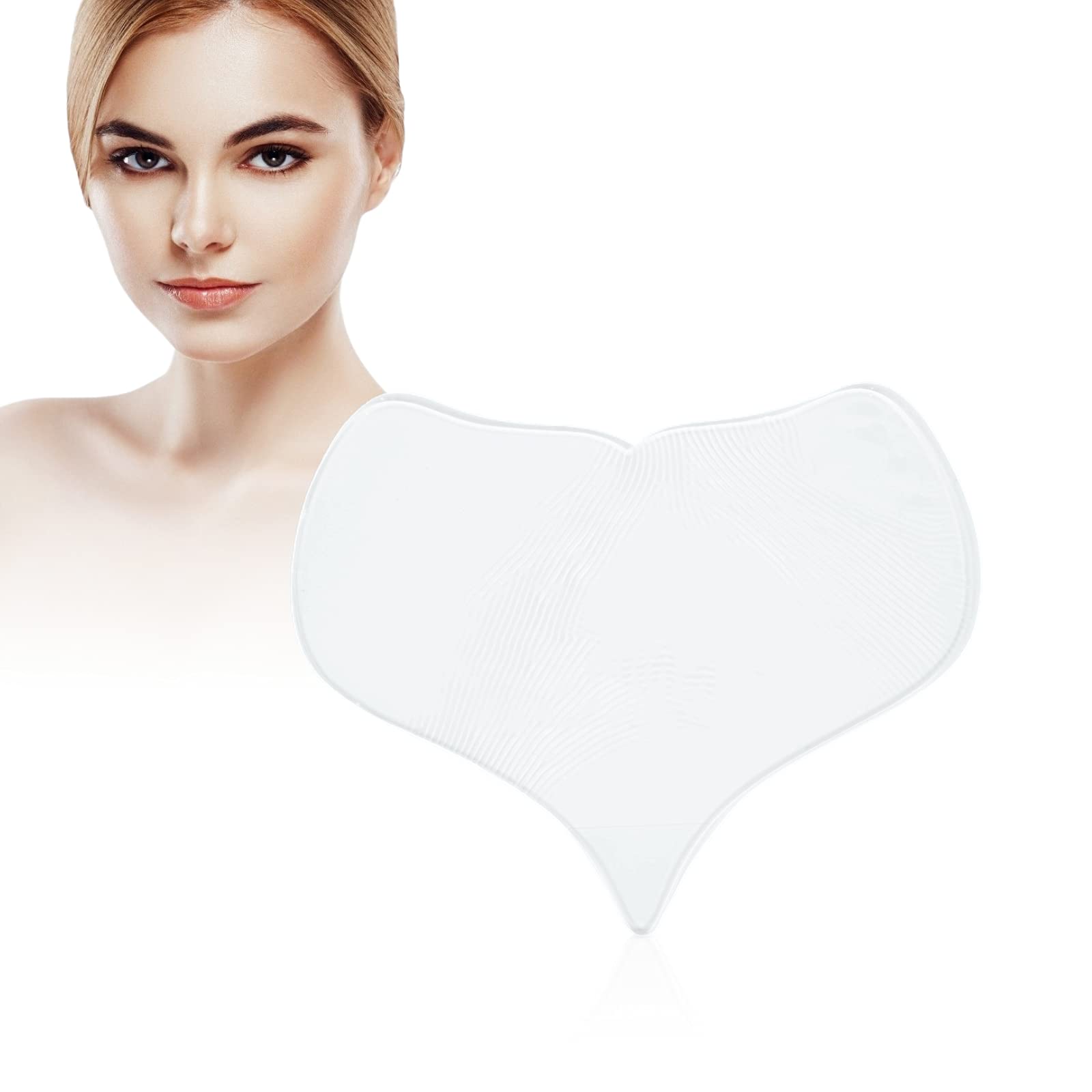 Reusable Silicone Anti-Wrinkle Chest Pad - Smooth & Prevent Wrinkles for Decollete Area - 1PC - Perfect for Sleep, Yoga & Evening Skincare Routine