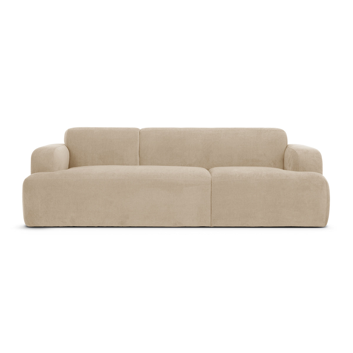 Brooklyn 3-Seater Sofa - Modern Fabric Couch for Living Room, Lounge & Family Room - Comfortable Sectional Sofa for Home Decor