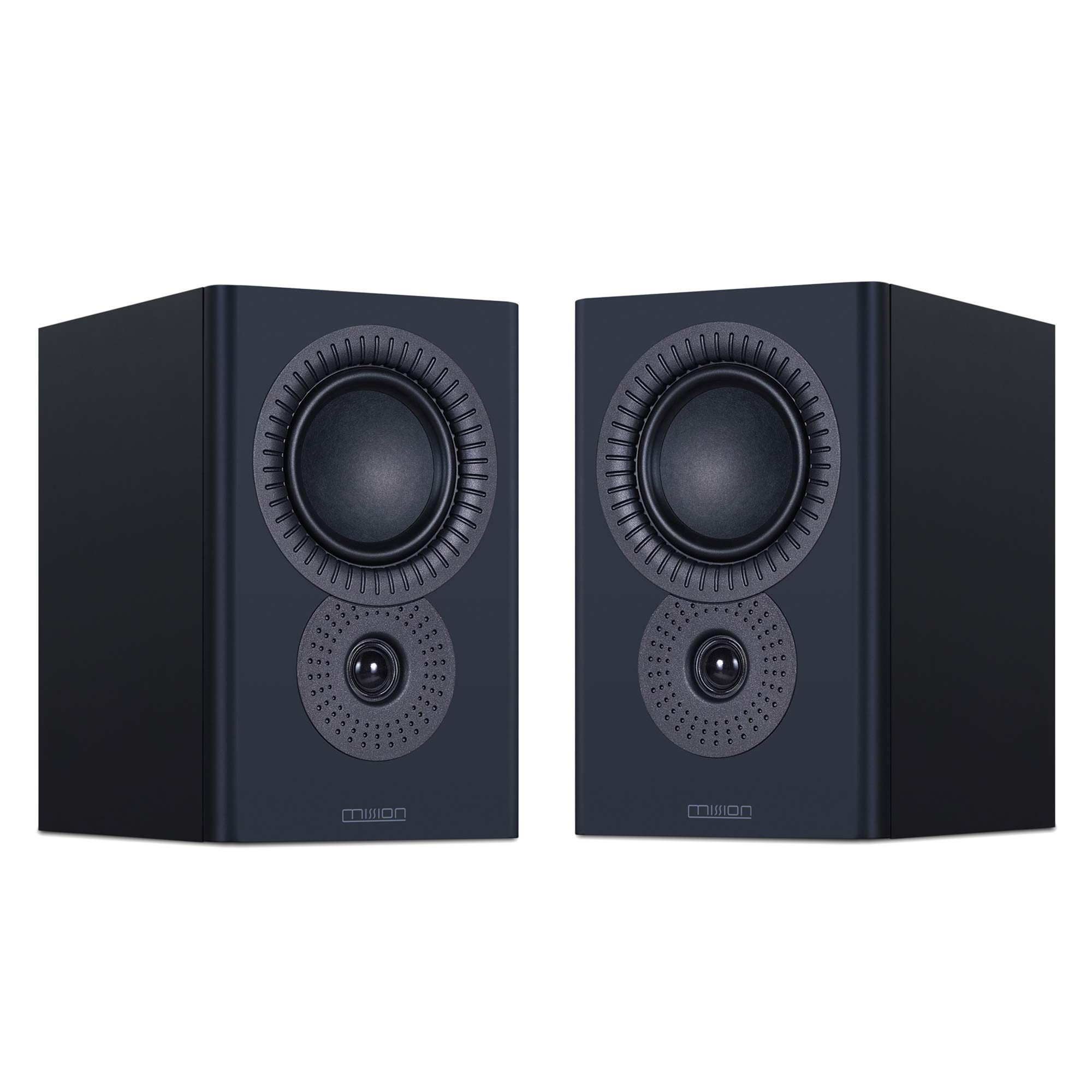 Mission LX-2 MKII Bookshelf Speakers (Pair) - High-Fidelity 2-Way HiFi Bookshelf Speakers for Home Audio, Studio & Gaming - Premium Black Finish for Living Room, Office & Entertainment Spaces