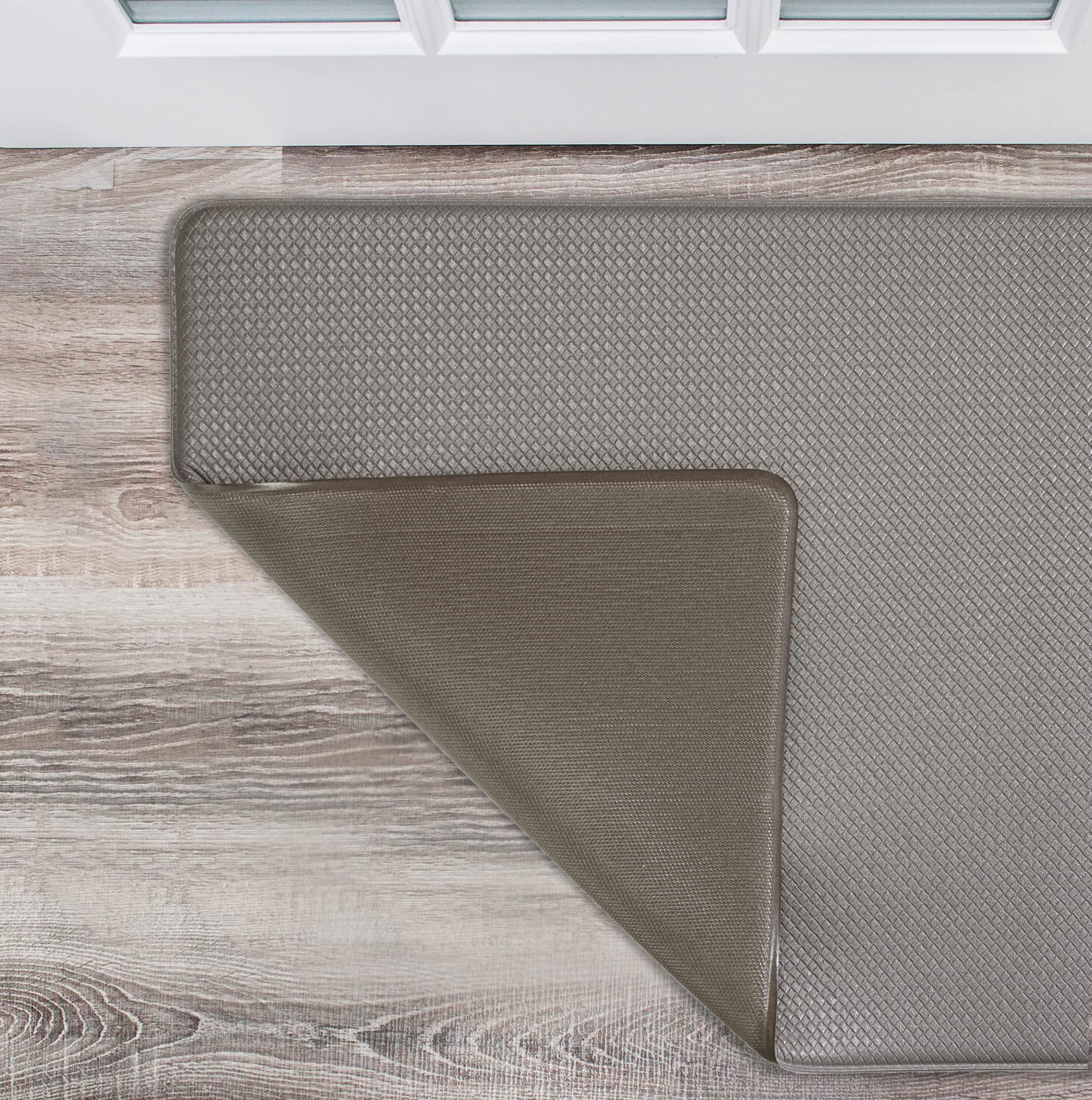 Nautica Anti-Fatigue Kitchen Mat - Non-Slip, Waterproof Cushioned Floor Mat for Cooking & Standing - 17.5