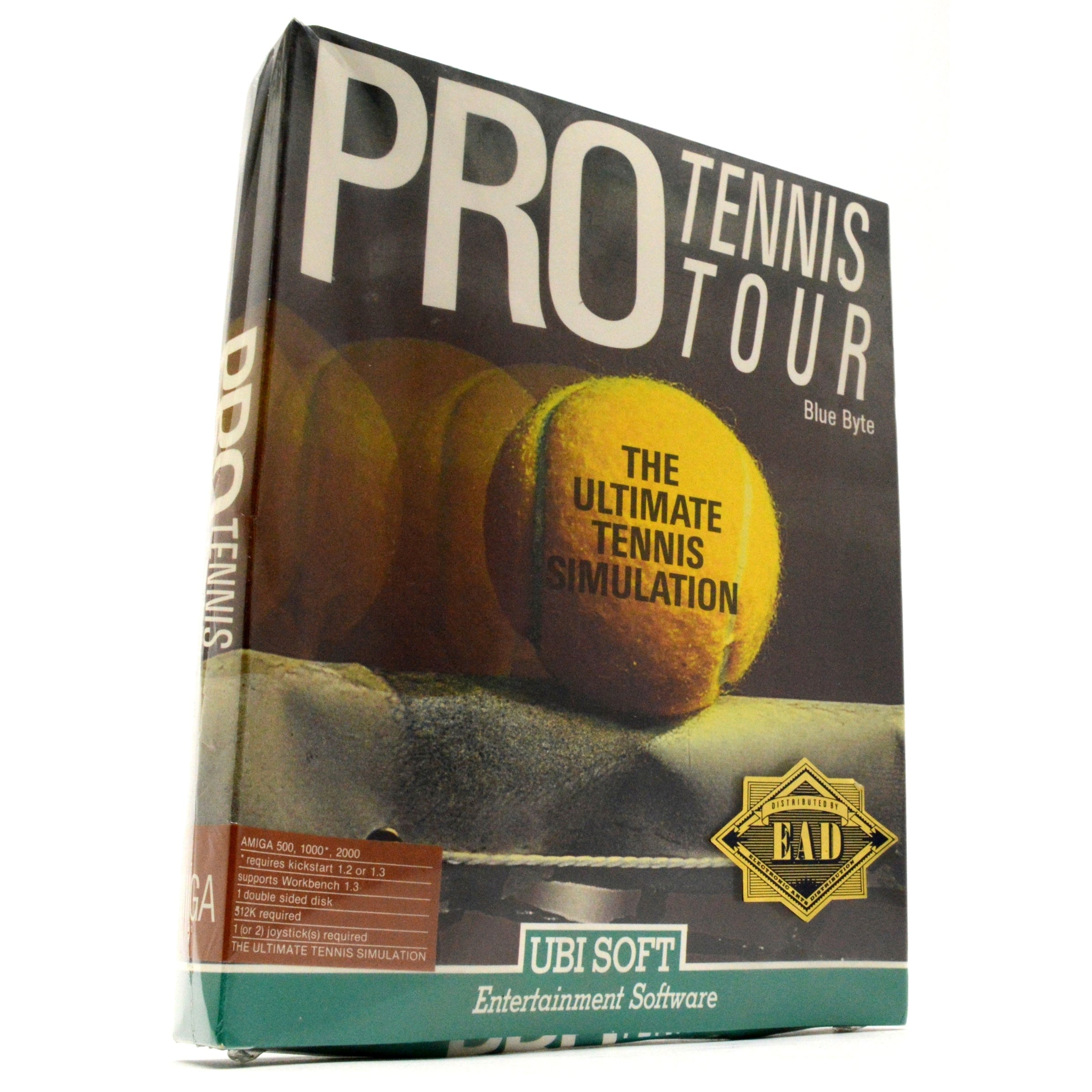Brand New AMIGA 512K PRO TENNIS TOUR Factory Sealed Computer Game by Ubi Soft - Retro Gaming Collectible for Vintage Computer Enthusiasts