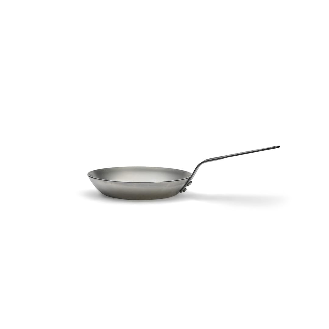 De Buyer 5110.20 Carbone Plus 20cm Lyonnaise Frying Pan - Professional Heavy Duty Carbon Steel Skillet for Searing, Sautéing & Pan-Frying | Perfect for Steaks, Eggs & French Cuisine | Restaurant Quality Cookware for Home Chefs