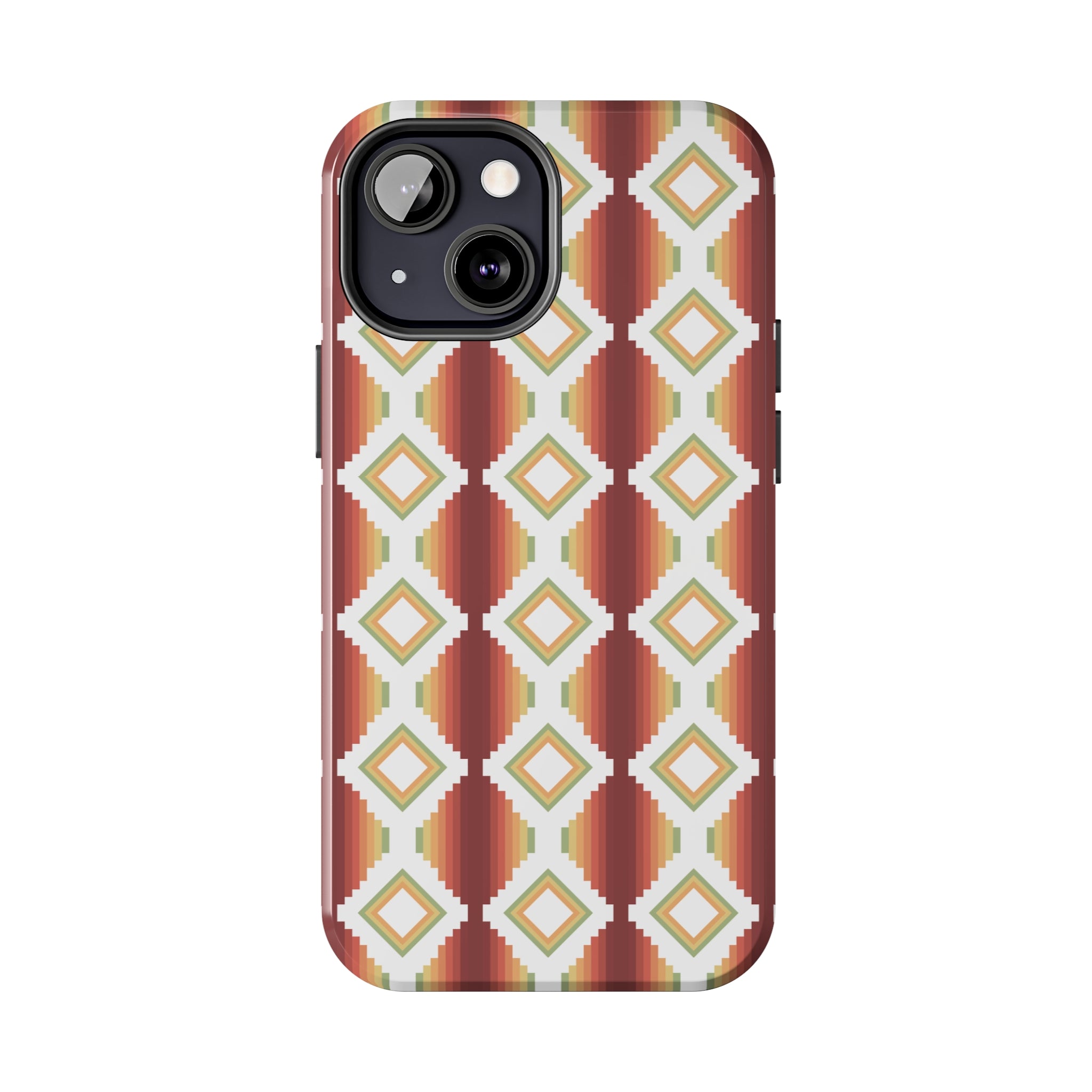 Durable Southwestern Rio Boho Hard Phone Case for iPhone & Samsung - Stylish Protection for Travel & Outdoor Adventures