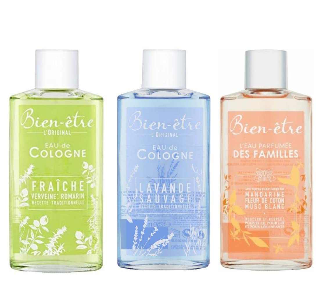 Bien-Etre L'Original Lavender Eau De Cologne 250ml - Fresh French Perfume for Men & Women - Perfect for Daily Wear, Gifts, and Relaxation