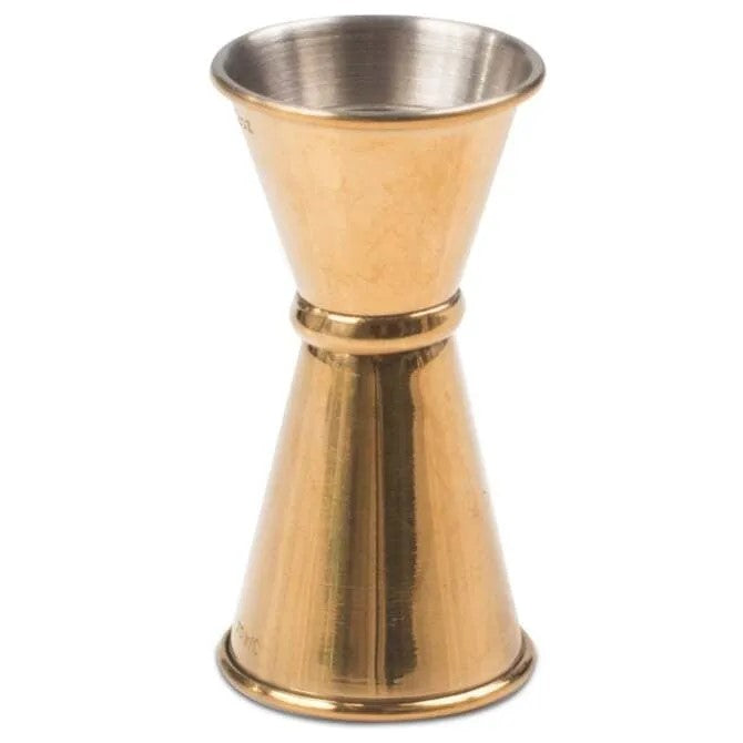 Barfly Japanese Style Jigger - 1/2 oz & 3/4 oz Dual Measurement Cocktail Mixing Tool - Perfect for Bartenders & Home Bar Enthusiasts