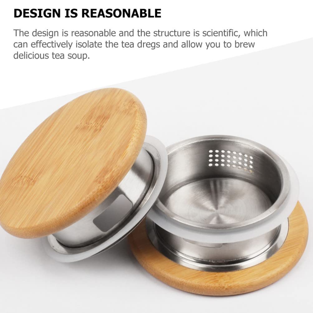 Bamboo Pitcher Lid - Cold Water Bottle Cover, Teapot & Kettle Replacement Lid, Airtight Pitcher Sealing Top - Perfect for Iced Tea, Lemonade, and Infused Water Pitchers