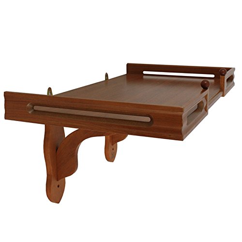 Handcrafted Teak Wood Buddha Altar Shelf Stand - 16x24x15 Inch Wall Mounted Rack for Meditation Room, Zen Decor & Spiritual Display