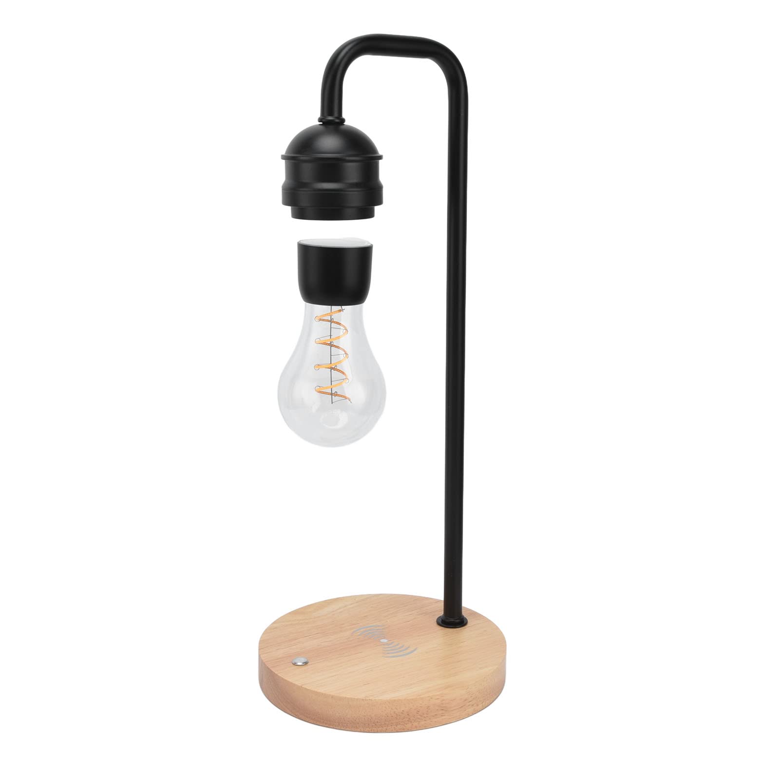 Lazmin112 Magnetic Levitating LED Light Bulb with Wireless Charger Base - Floating Desk Lamp for Home Office Decor, Bedroom Night Light & Modern Gift Idea