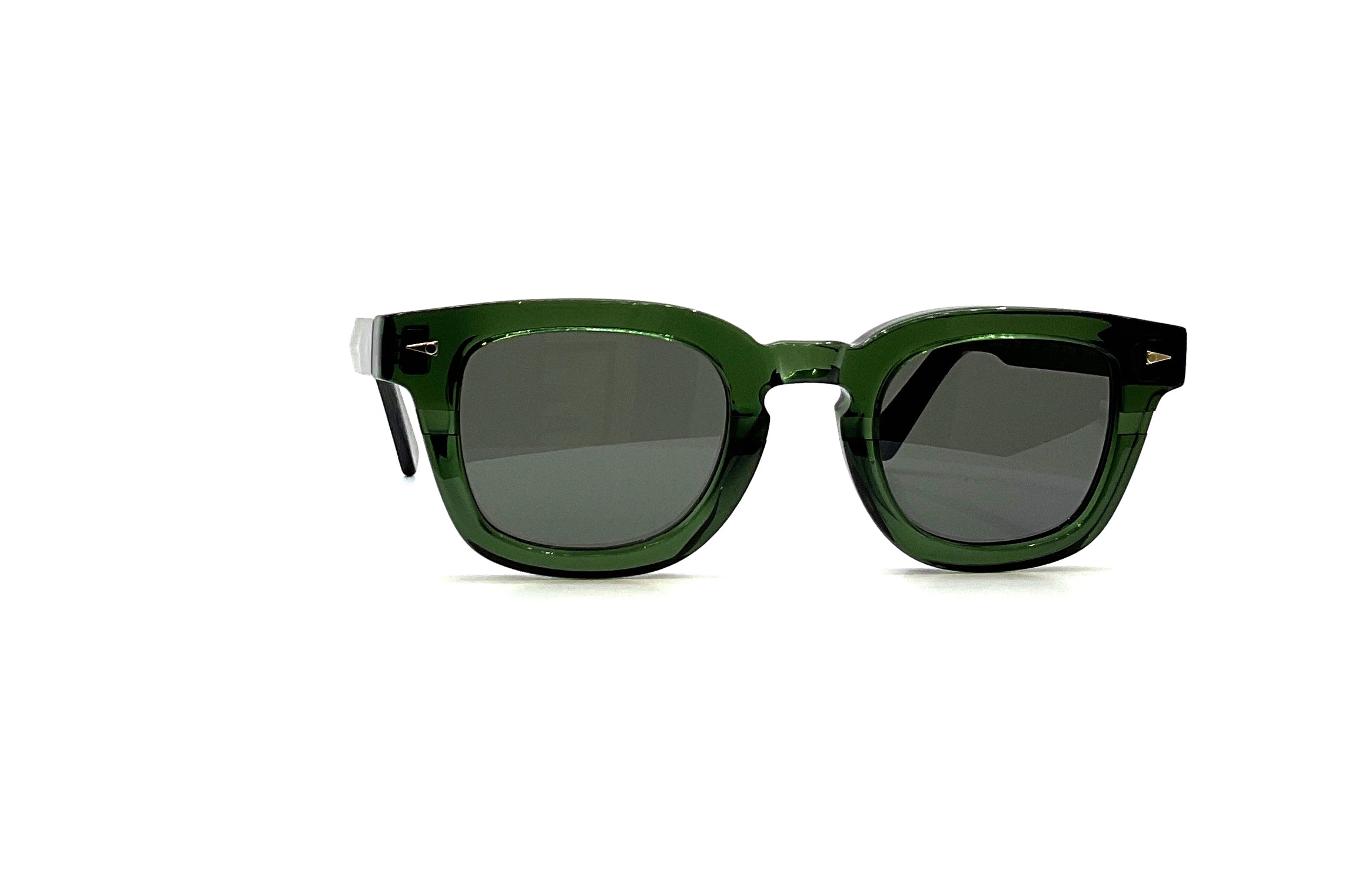 Ahlem Champ de Mars Sunglasses - Dark Green Polarized Lenses for UV Protection & Fashion | Perfect for Outdoor Activities, Travel & Driving