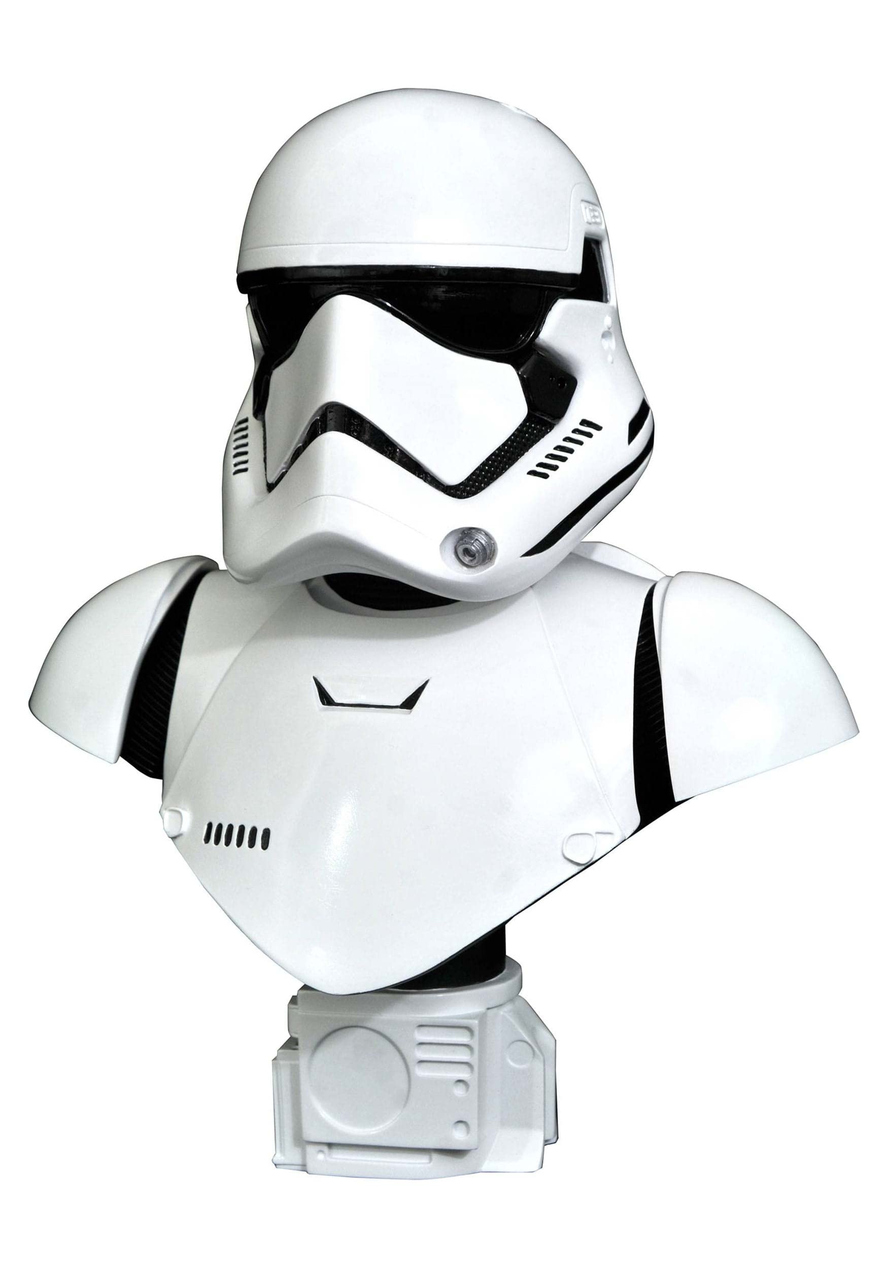 Diamond Select Toys Star Wars: The Force Awakens First Order Trooper Legends 3D Bust 1:2 Scale Collectible Figure – Perfect for Display, Star Wars Fan Collections & Home Decor