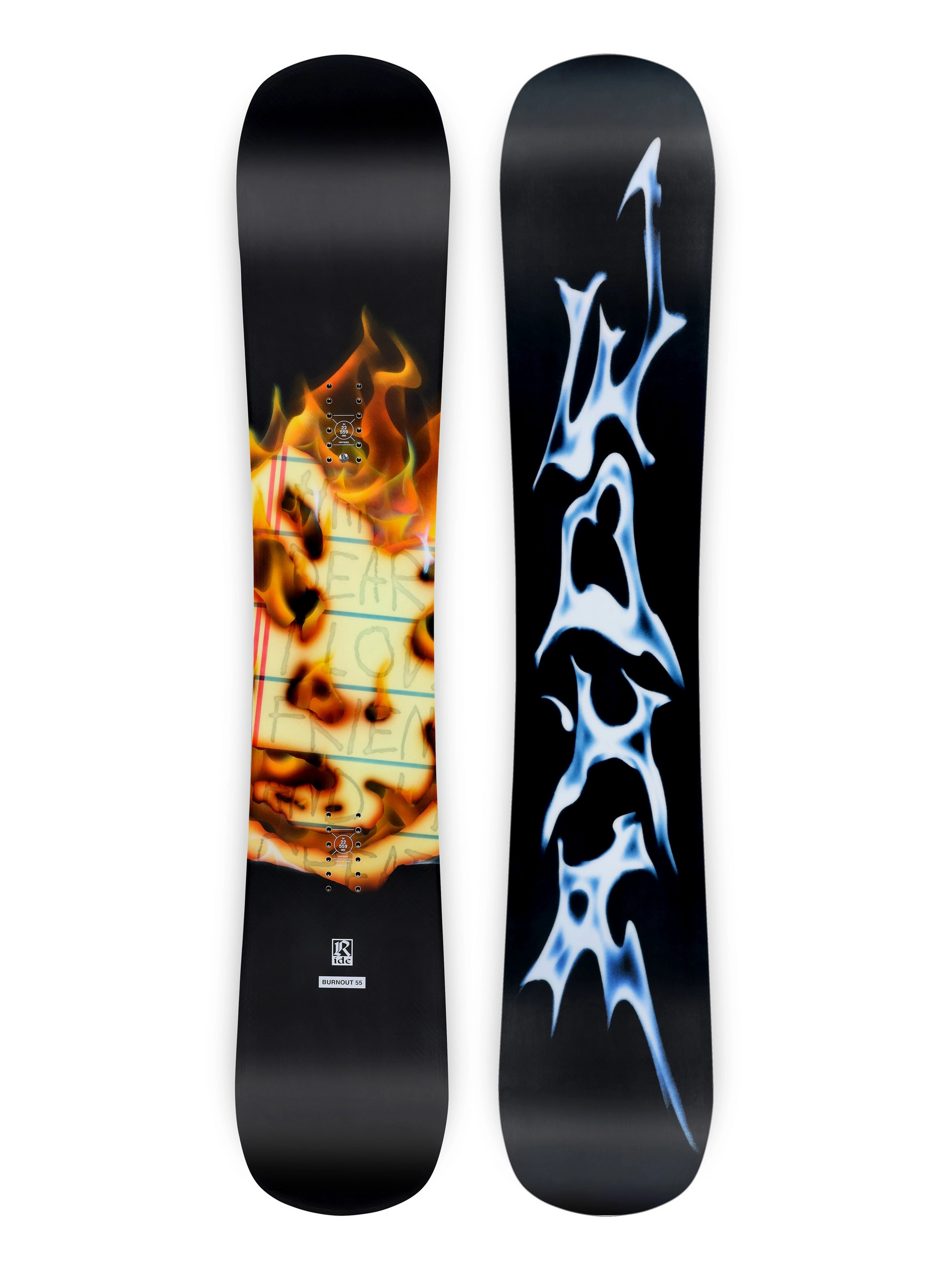 2024 BURNOUT Snowboard for Men & Women - All-Mountain Freestyle Snowboard for Powder & Park Riding - Perfect for Backcountry & Resort Snowboarding
