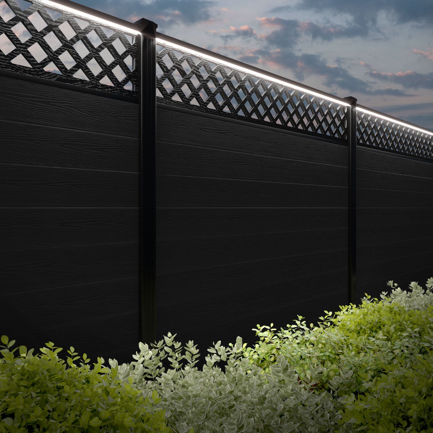 Classic Black Hive Fence Panel with Aluminum Posts - Durable Garden Fencing for Privacy & Decoration | Perfect for Backyard, Patio, and Poolside Use