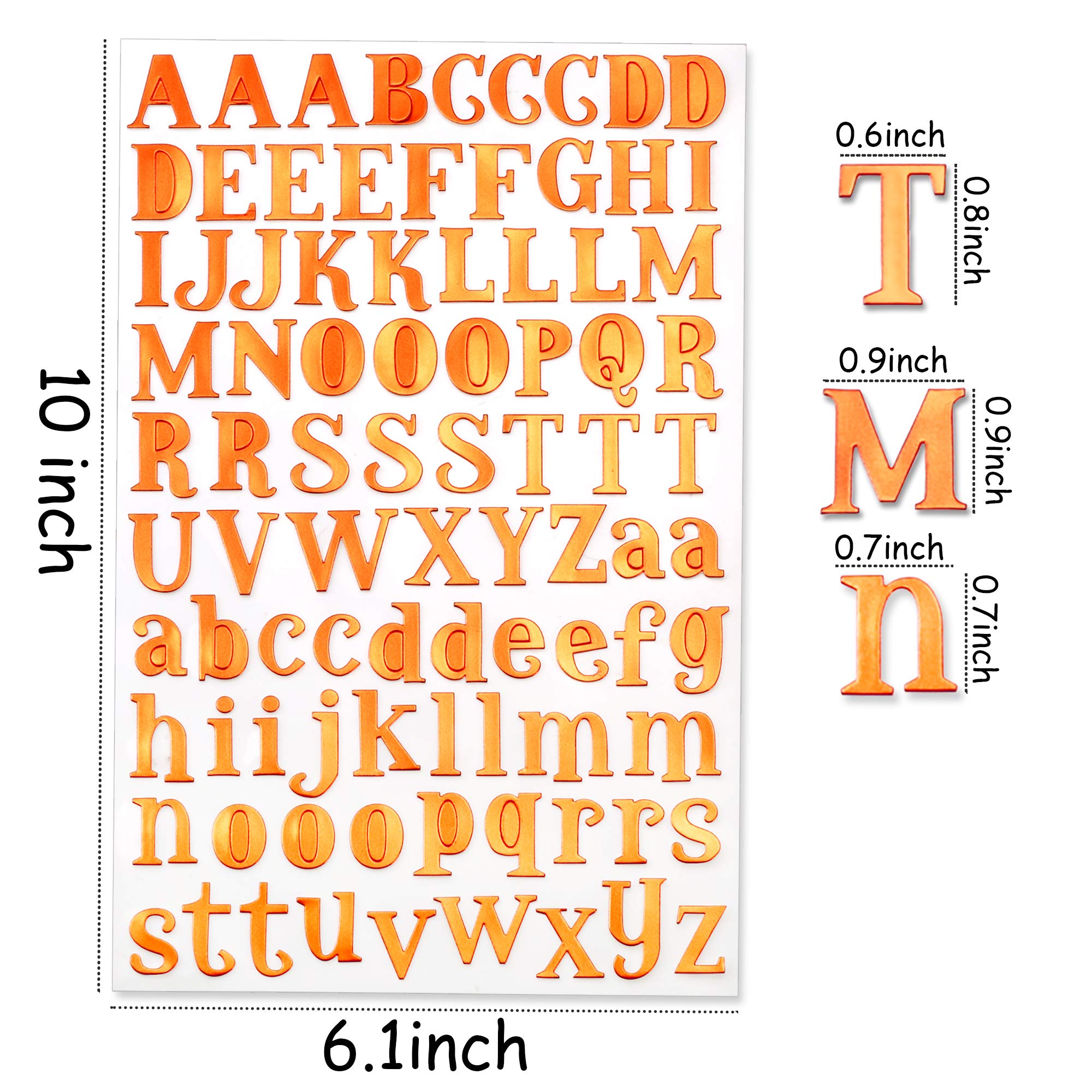 Glitter Gold Vinyl Letter and Number Stickers - 18 Sheets Self-Adhesive Alphabet Stickers for Scrapbooking, DIY Crafts, Greeting Cards, Home Decor - Perfect for Party Decorations, School Projects & Gift Wrapping