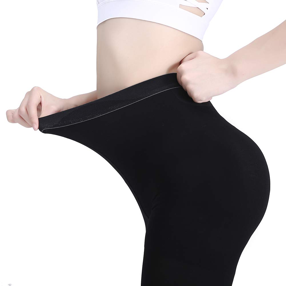 AMZAM® 15-20 mmHg Medical Compression Pantyhose for Women & Men - Graduated Compression Leggings, Opaque Footless Waist High Stockings - Relief for Edema, Varicose Veins & Post Surgery Recovery - Black 3XL - Perfect for Travel, Work & Daily Comfort