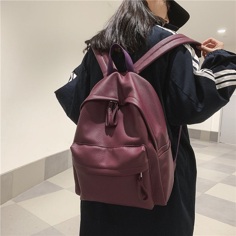 Vegan Leather Backpack for Women & Men - Lightweight, Durable & Stylish Laptop Backpack for Work, Travel & School - Perfect for Commuting, Hiking & Everyday Use